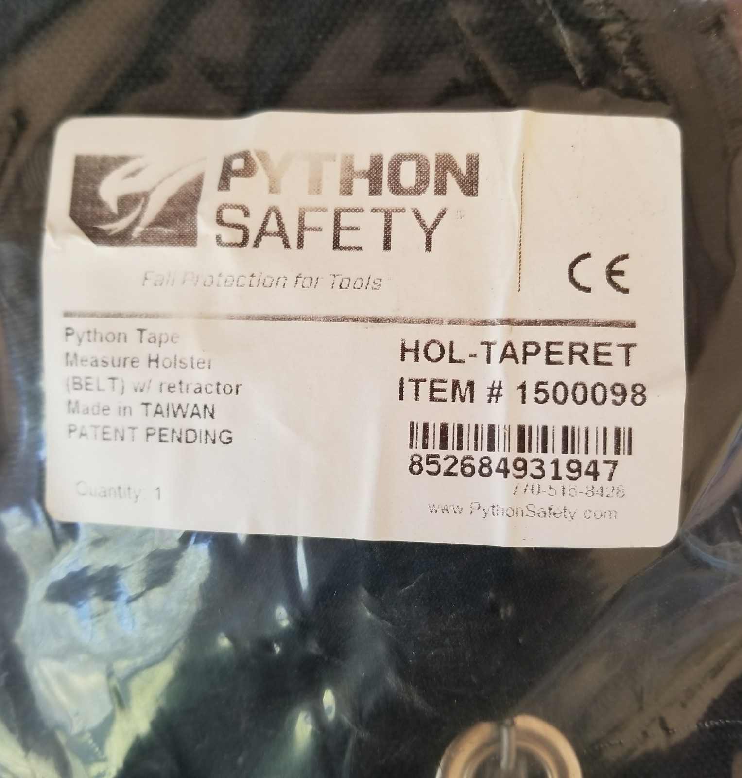 New 3M Python Safety Tape Measure Holster w/ Retractor 1500098 Holder Contractor