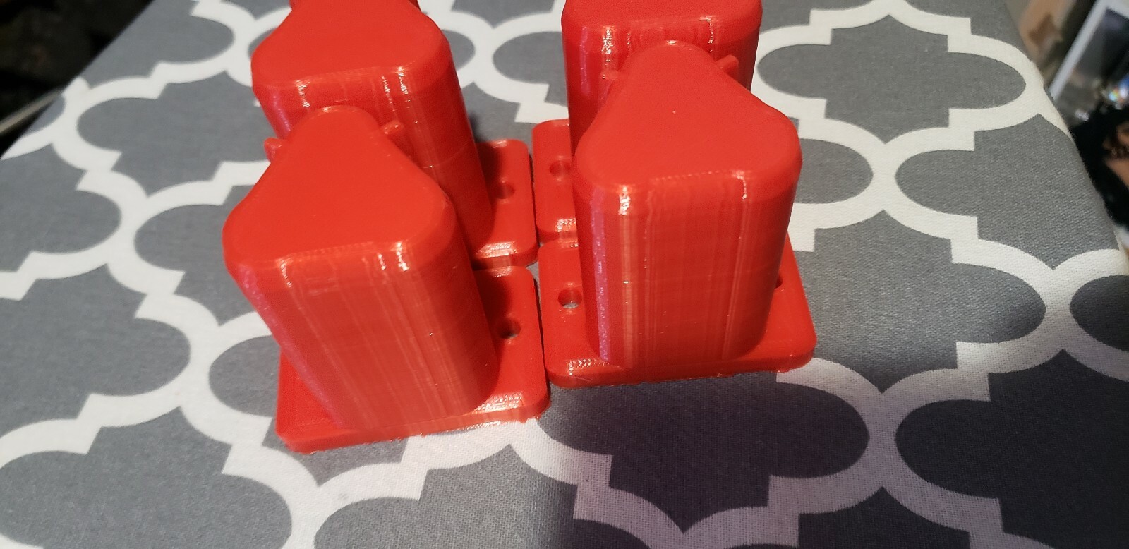 Milwaukee M12 Tool Mount 3D Printed — 4 pack — High Quality 3D Print — RED