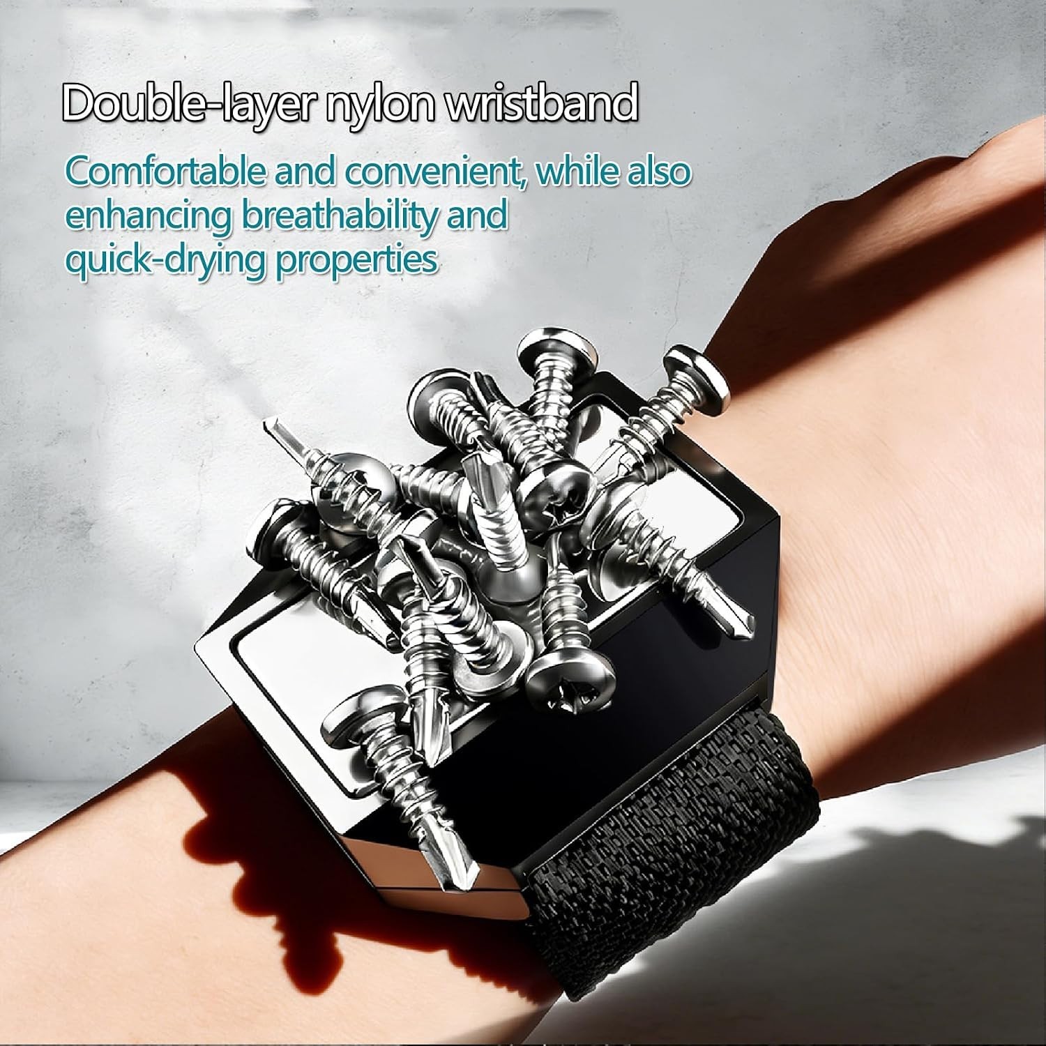 2 Pack Magnetic Wristband, One Size Fits Most Magnetic Wrist Tool Holder for …