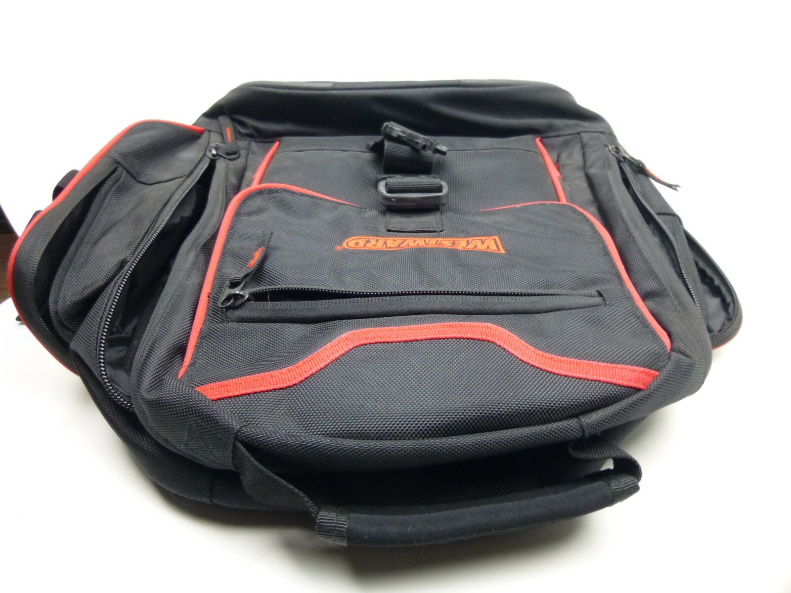 WESTWARD 32PJ48 19-1/2″ General Purpose Tool Backpack, 19 Pockets, Black
