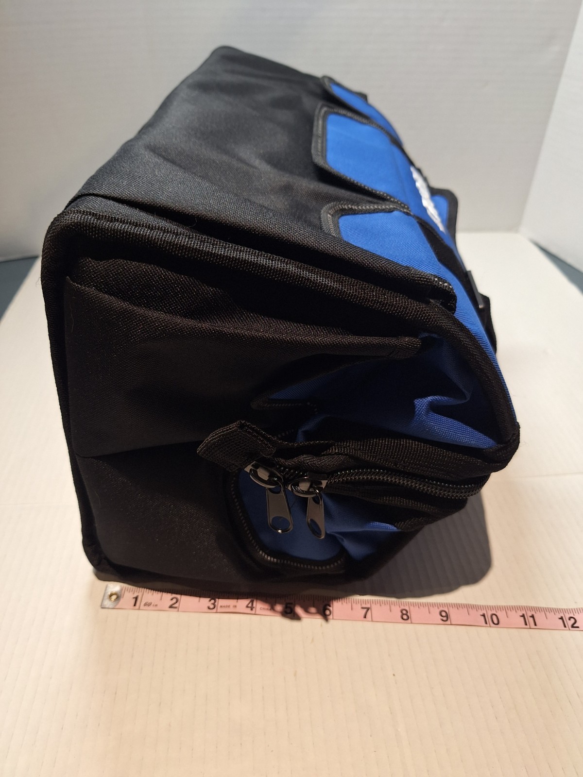 Kobalt Large Tool Bag, Hard Case, Canvas, Many Pockets, Heavy Duty 19″