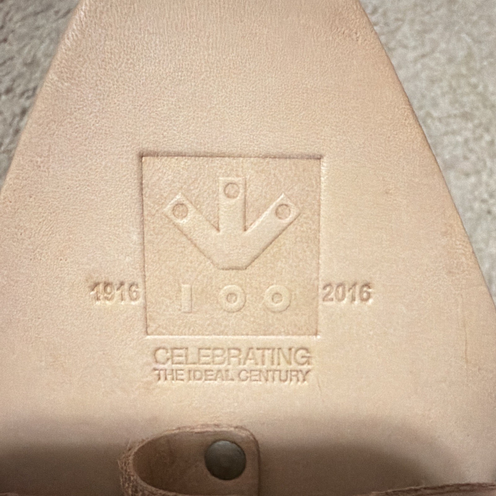 Rare IDEAL Industries 100th Anniversary Mini Leather Tuff-Tote Tool Bag Caddy