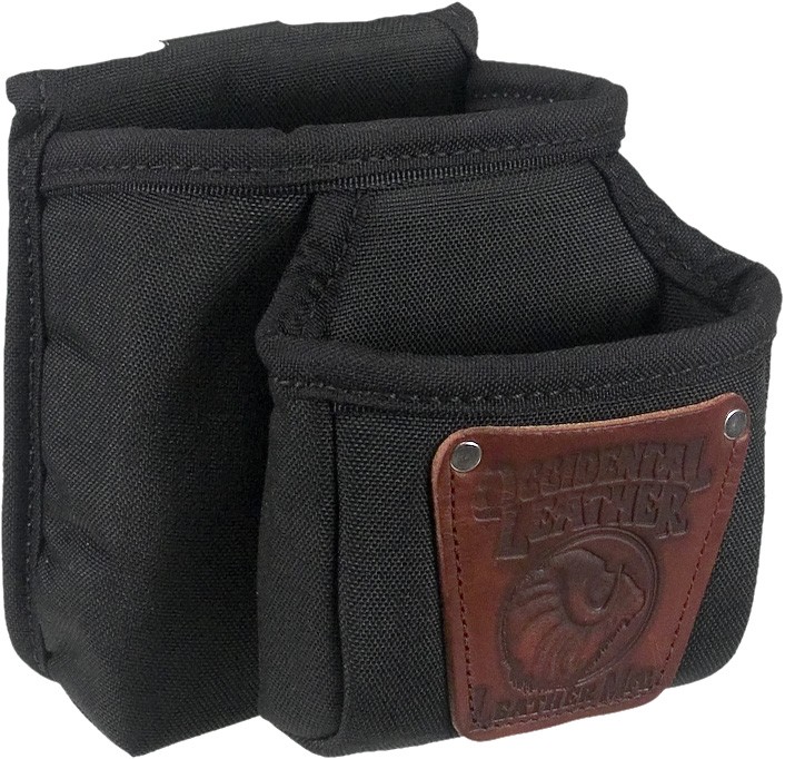 Occidental Leather 9502 5″ x 7″ Industrial Nylon Double Clip-On Pouch, Black