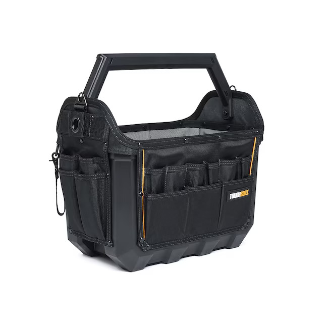 TOUGHBUILT Large Black Polyester 16-in W x 11.02-in D x 13.78-in L Tool tote