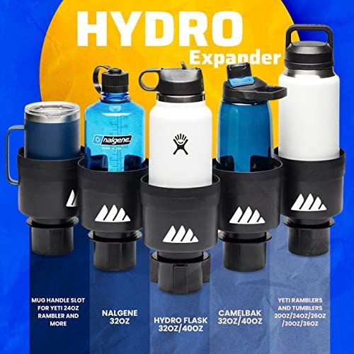 Hydro Expander – Car Cup Holder Expander Organizer with Adjustable Base Black