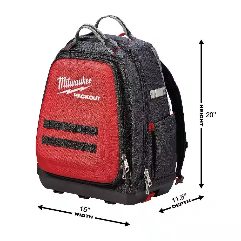 Milwaukee PACKOUT Tool Backpack 48-22-8301 Impact Base Tear Resistant Large