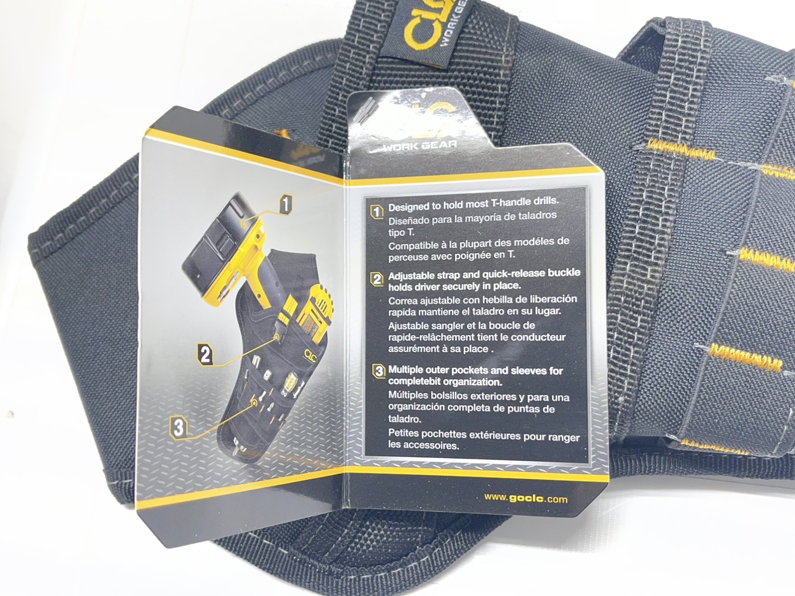 Custom LeatherCraft CLC 5023 – Cordless Drill Holster Tool Belt Pouch Holder