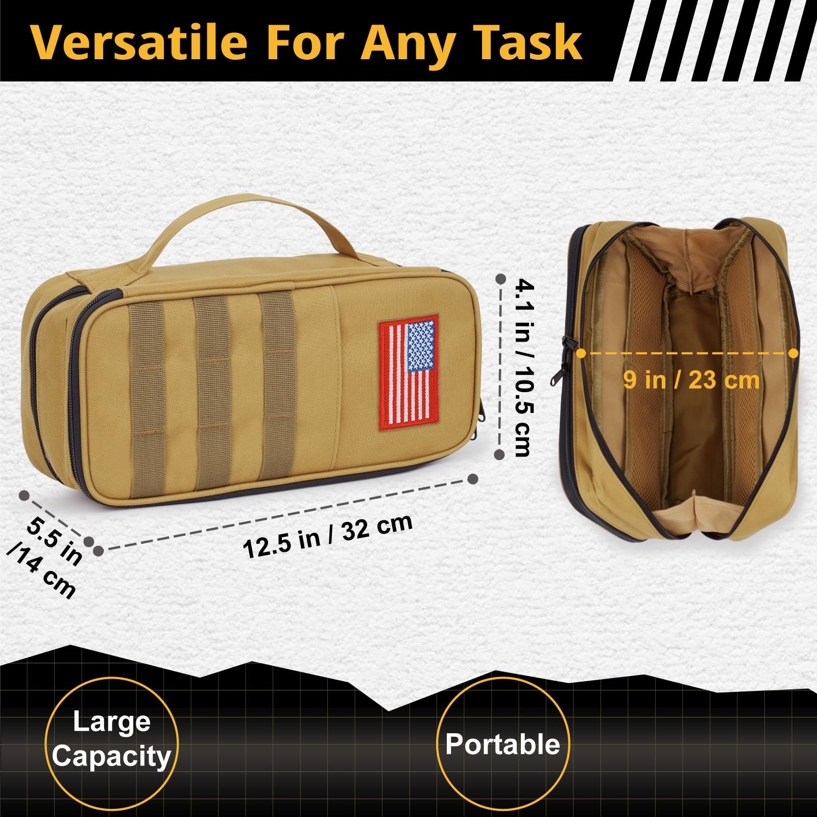 ATRIPACK Tactical Tool Bag for Men,Wide Mouth Tool Pouch with Water-Resistant…