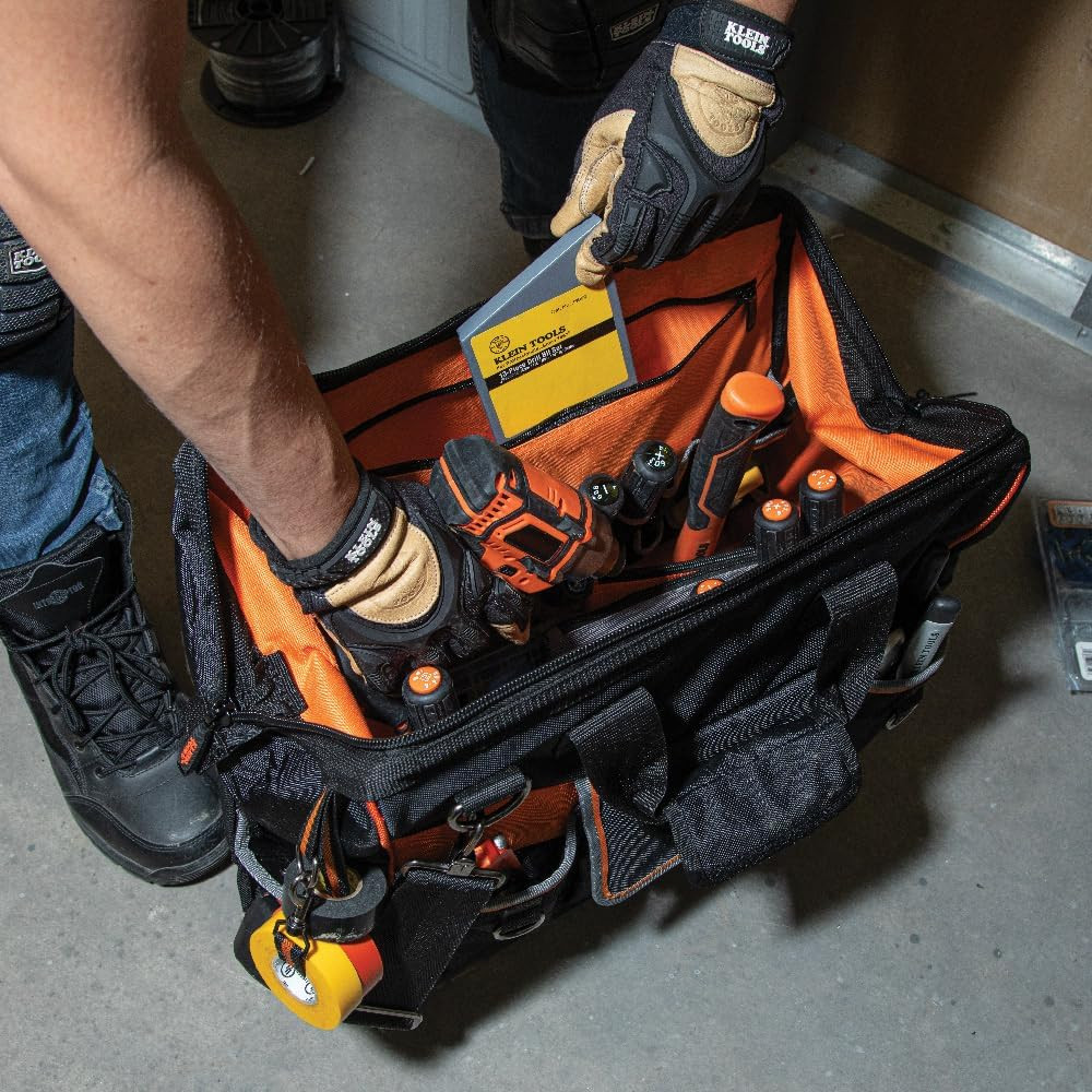 55469 Tradesman Pro Wide-Open Tool Bag Made of 1680 Ballistic Weave with Molded