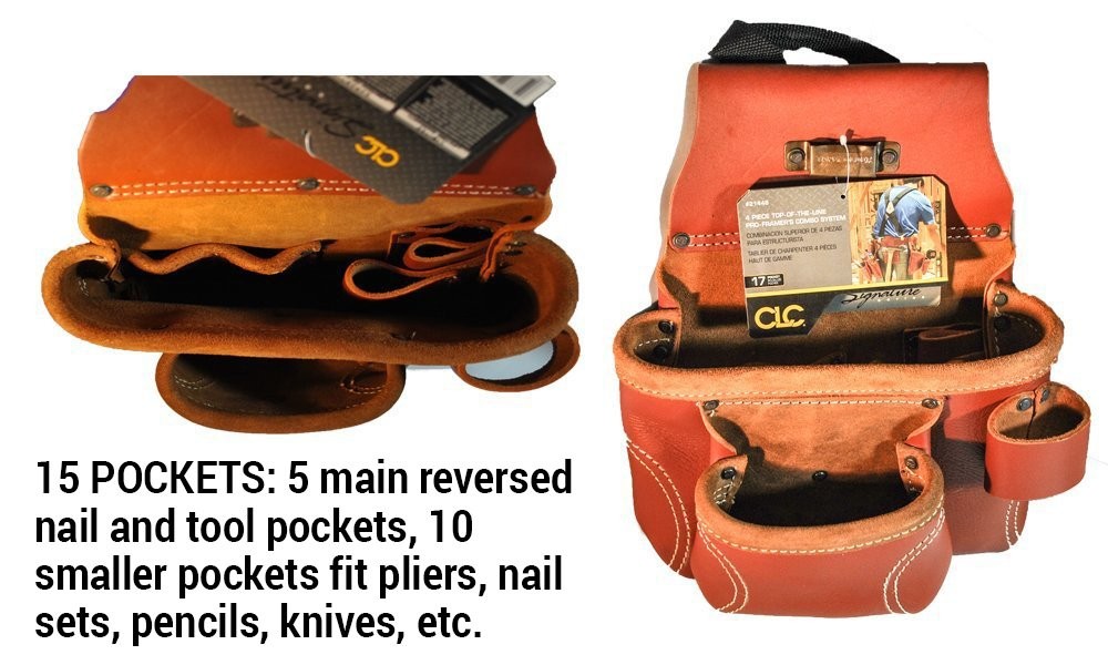 CLC Custom Leathercraft 21448 4 Piece Pro Framer’s Combo System Tool Belt 15 …