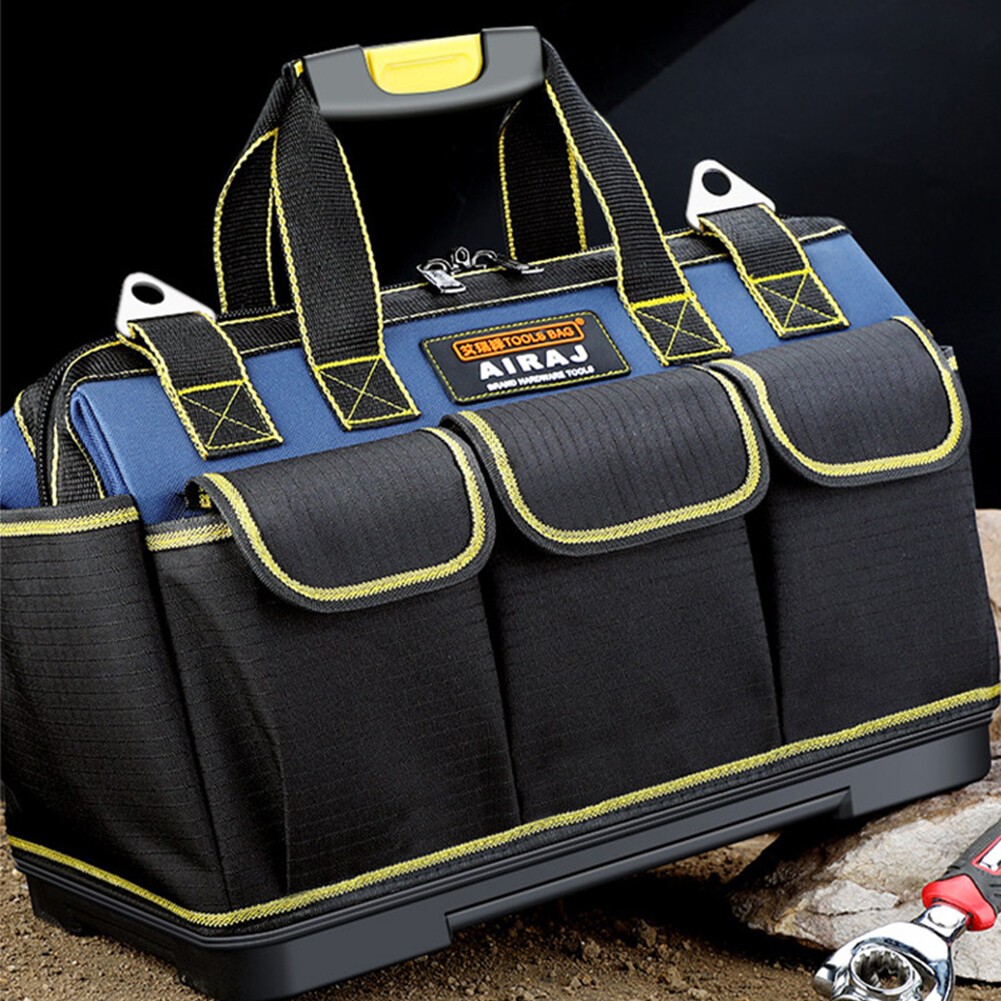 Multi-Function Tool Bag Oxford Cloth Electrician Wide Mouth Tool Bag Waterproof