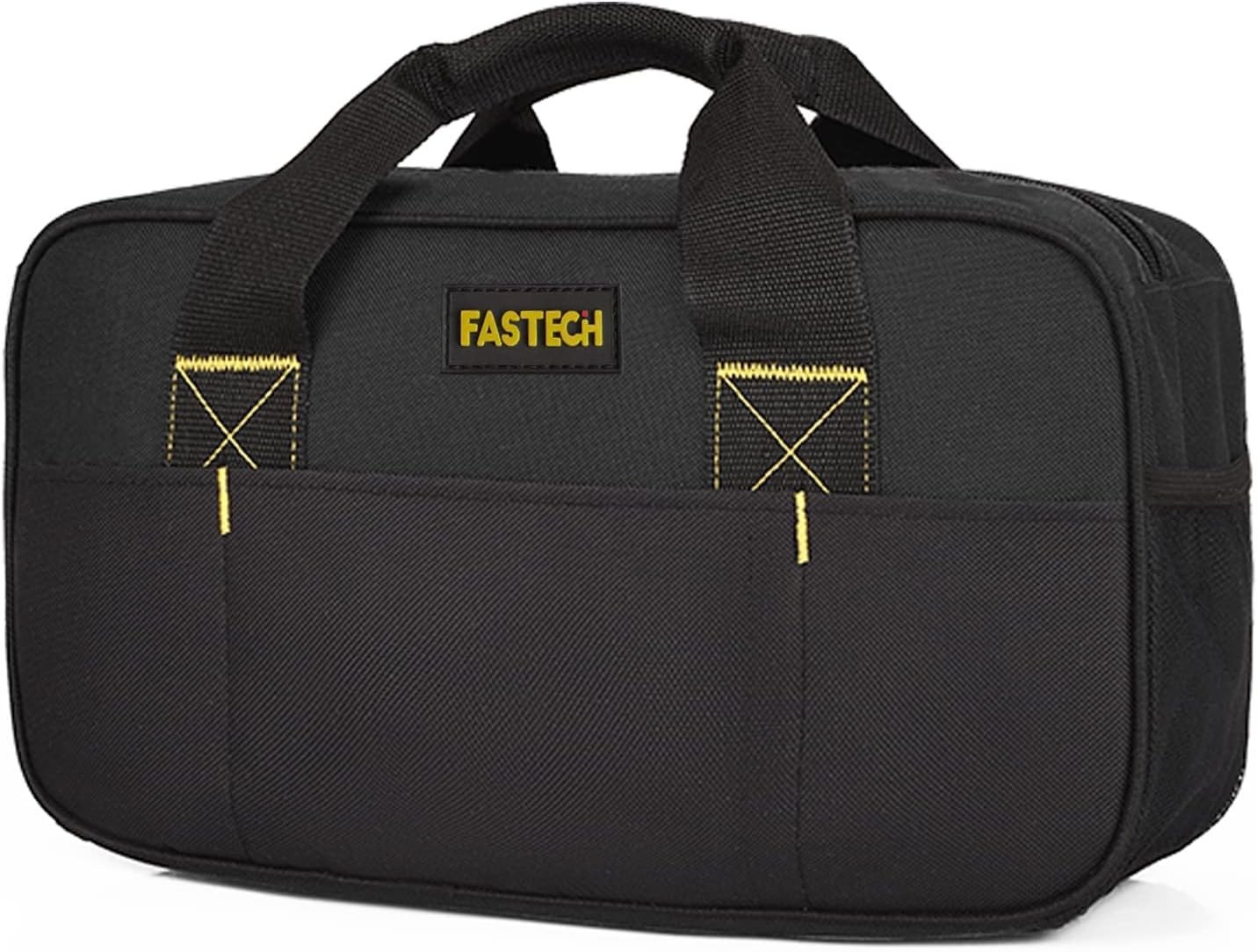 Heavy Duty Tool Bag 14-Inch, Wide Mouth Tool Tote Bag, Waterproof Tool Organizer