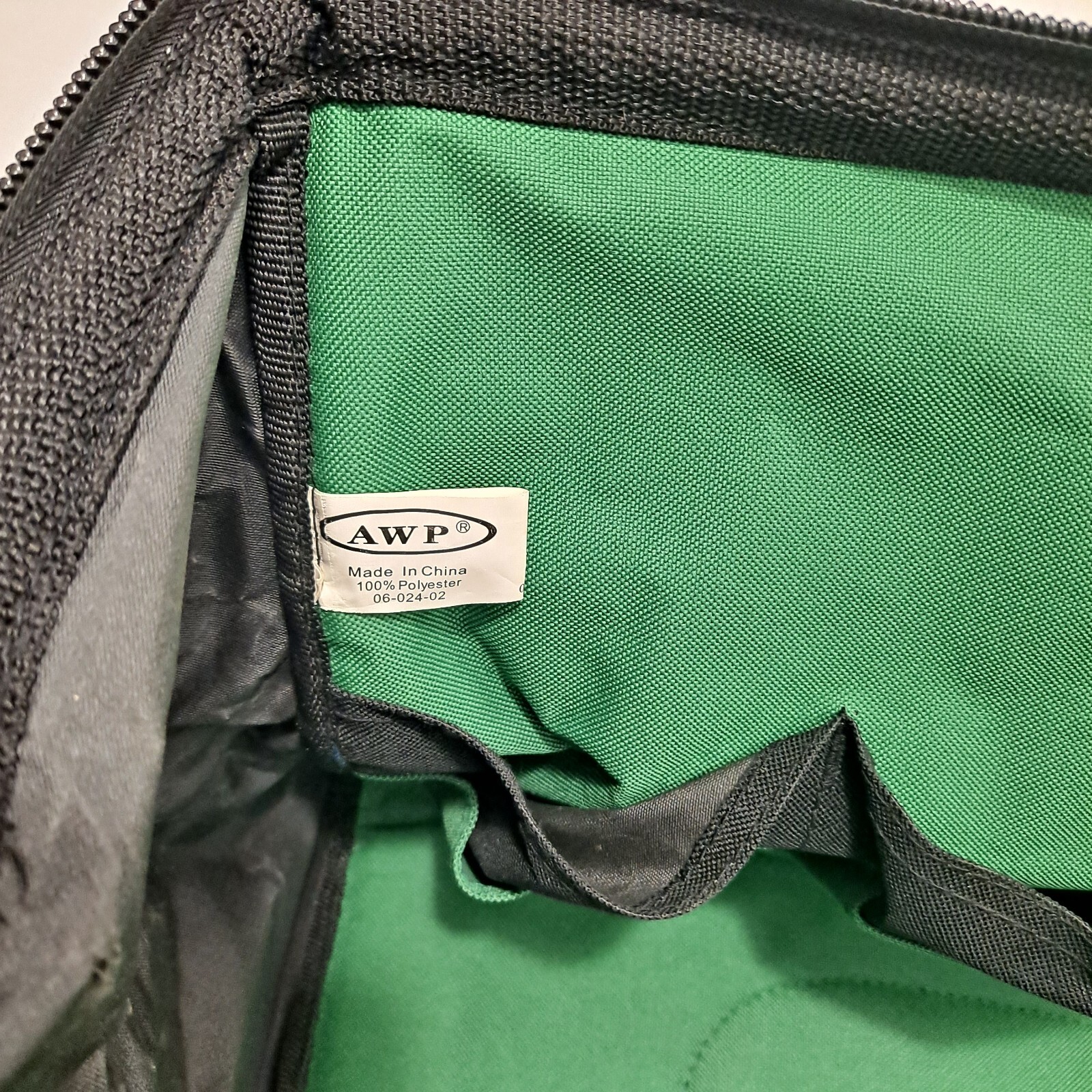 AWP Tool Bag Work Tote Black Green Barber w/ Handles