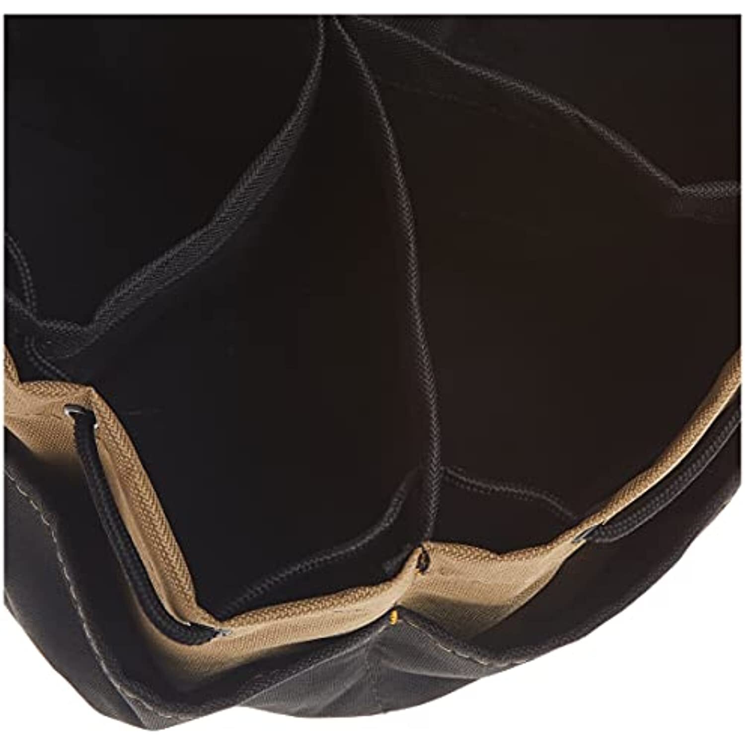 CLC Custom LeatherCraft 1148 Drawstring Bucket Bag, 18 Pocket , Black