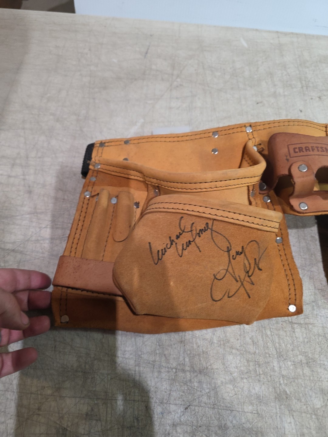 SEARS Craftsman Tool Holder Belt Leather (NEVER USED) W/signatures – USA!!