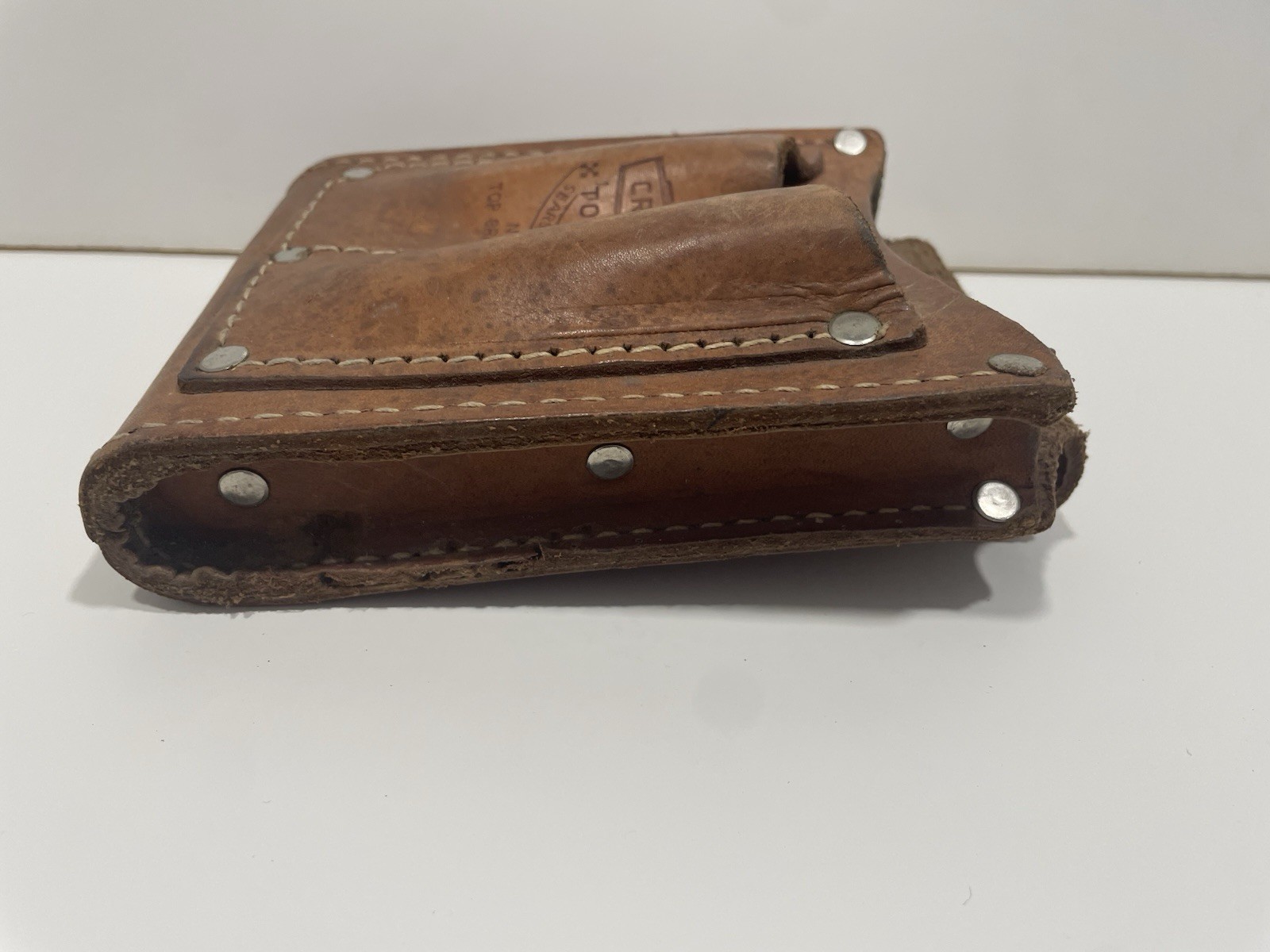 Vintage Sears Craftsman Tool Pouch 4540 For Tool Belt Top Grain Cowhide Leather