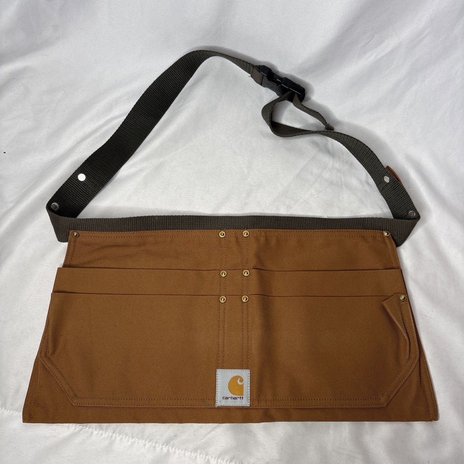 Carhartt Firm Duck Waist Apron Adjustable Tool Belt Quick Release A09 Brown 2XL