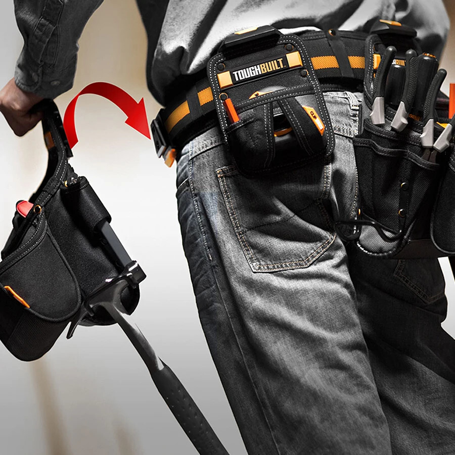 TOUGHBUILT TB-CT-150 ClipTech Hubs 3-Piece Set for Bags Pouches Tool Belt Work