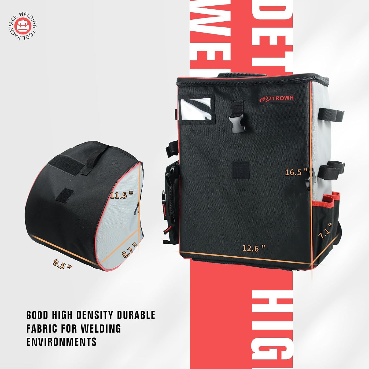 Welding Backpack for Men Waterproof Reinforced Bottom Large Capacity Extreme Gea