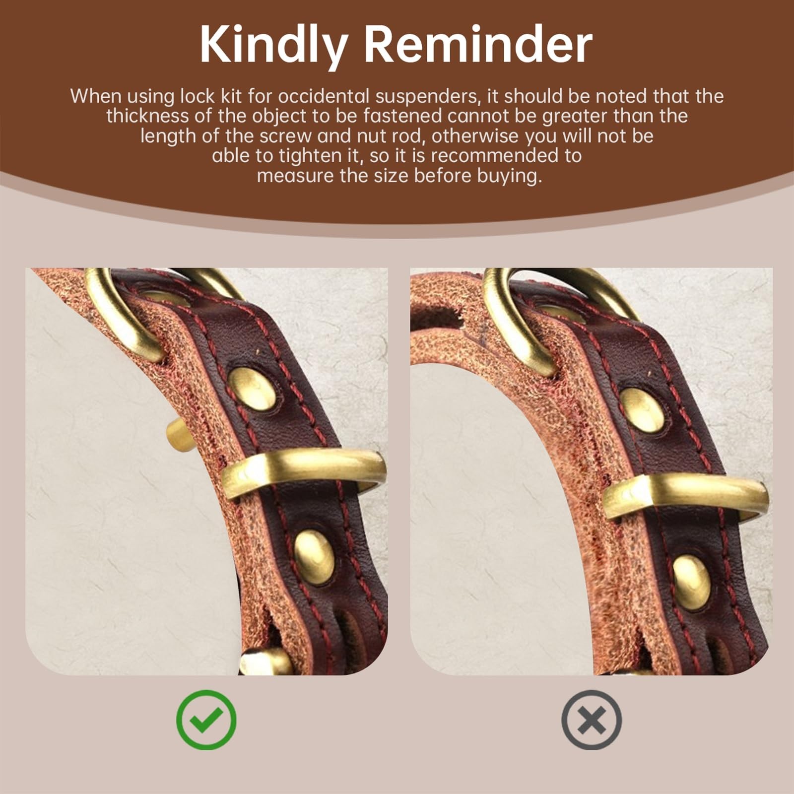 5043K Suspender Lock Kit, Suspension System One Size, As Shown in the Figure