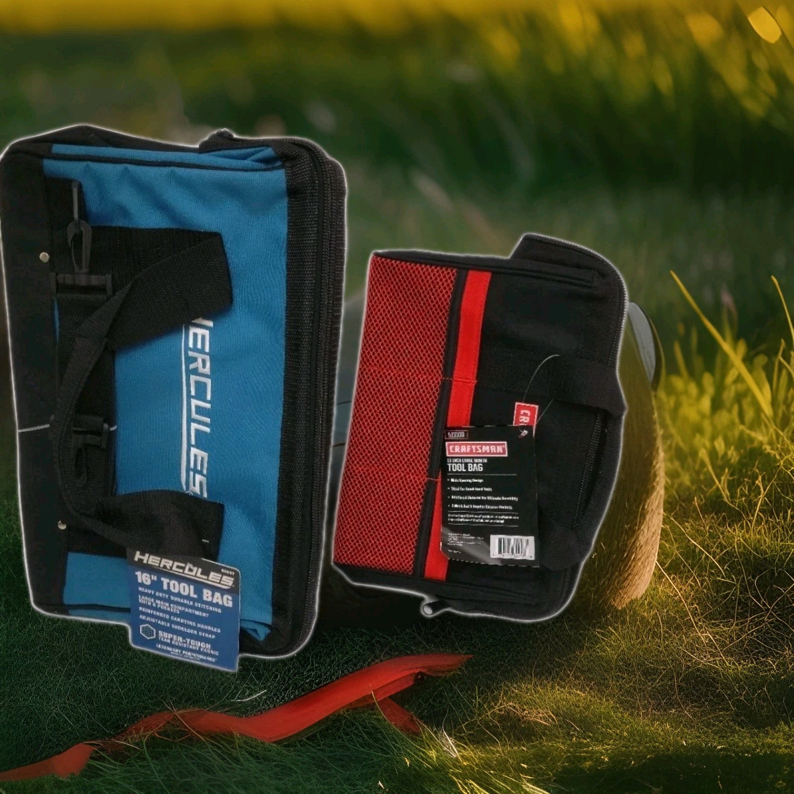 Two Tool bag Combination 16 inch / 13 inch Canvas Red/black ,Black/Blue.