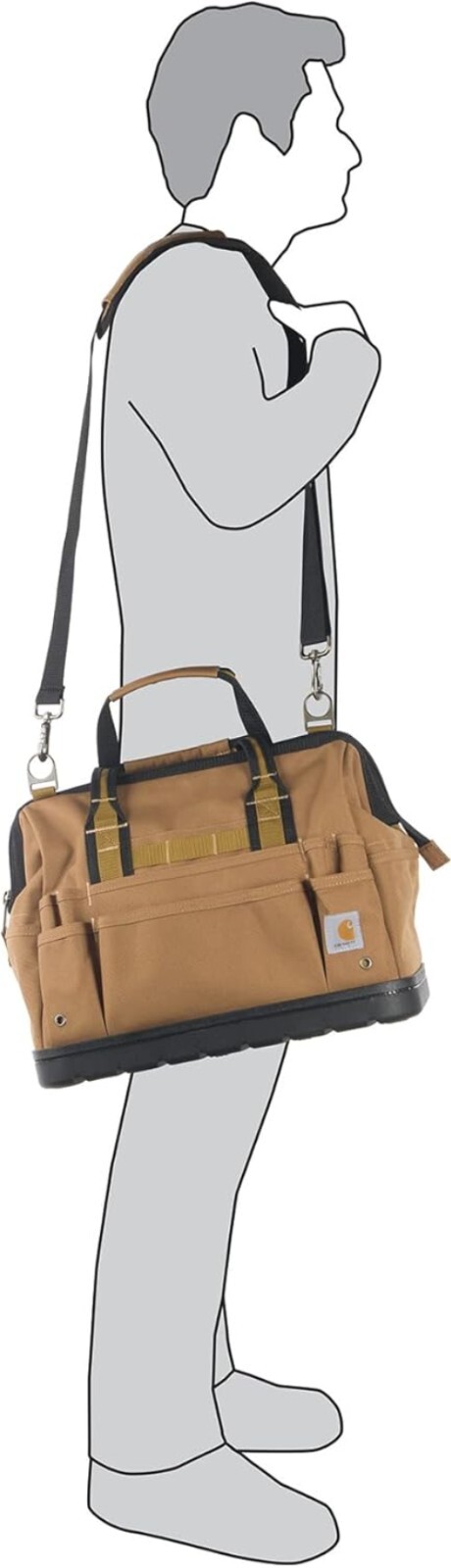 Rugged Legacy Tool Bag 2.0 – 16″, Molded Base, with 35 Pockets for Efficiency