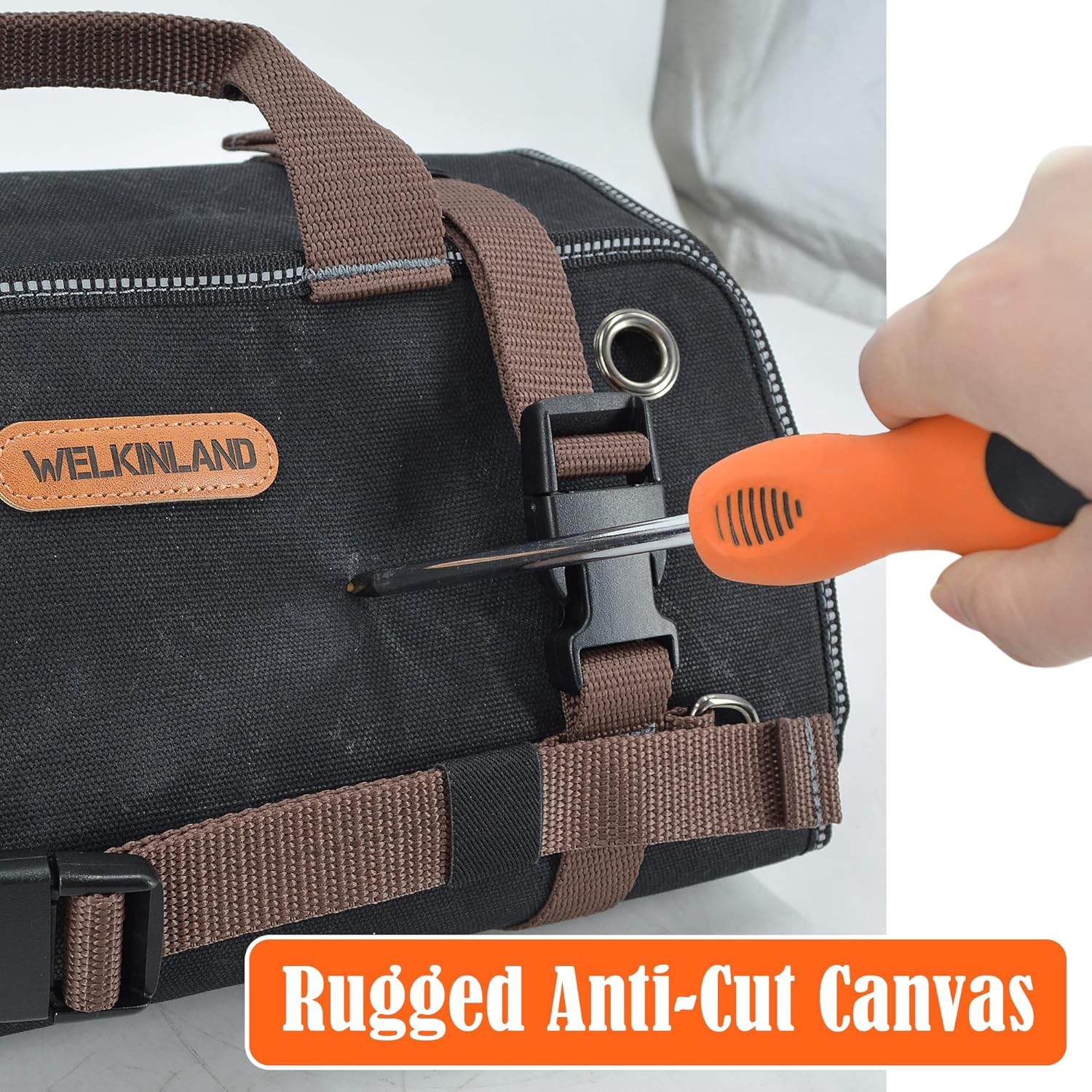 15-Pockets Heavy-Duty Tool Wrap Roll, 15L Tool Up Roll Bags