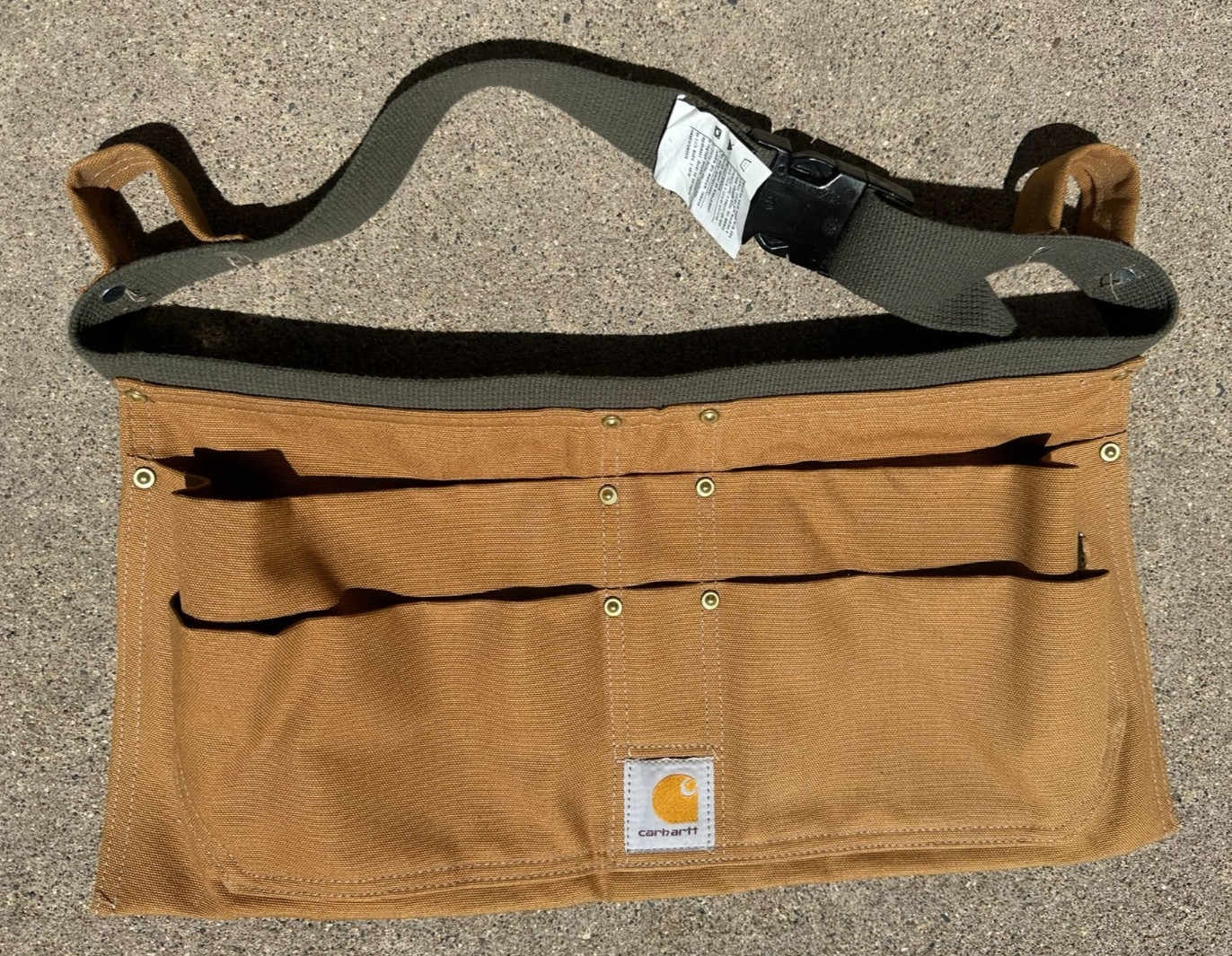 Carhartt Size L/XL Duck Canvas Waist Apron Adjustable Tool Utility Belt Durable