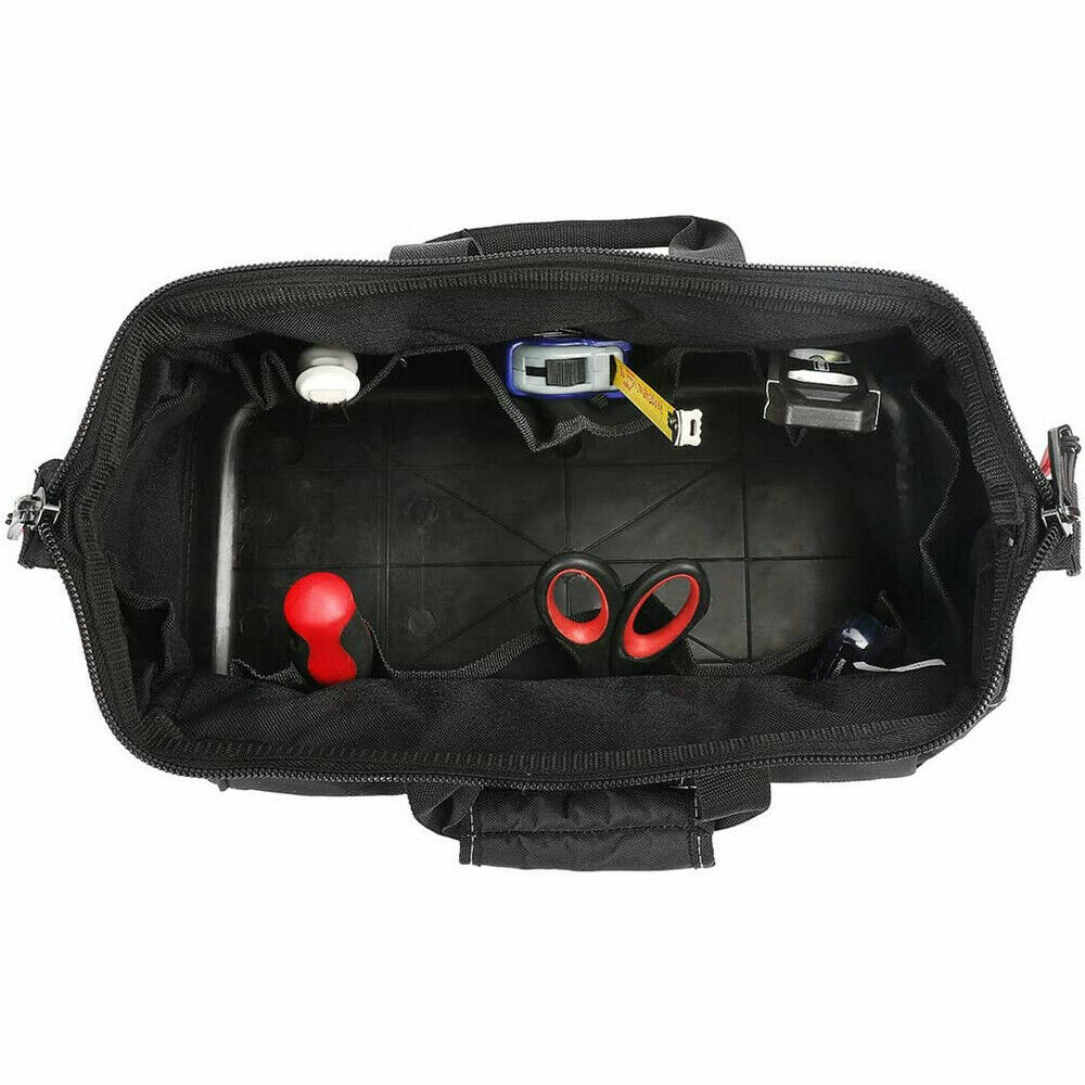 WORKPRO Durable Tool Bag 16 inch Wide Mouth Waterproof Heavy Duty Tool Storage