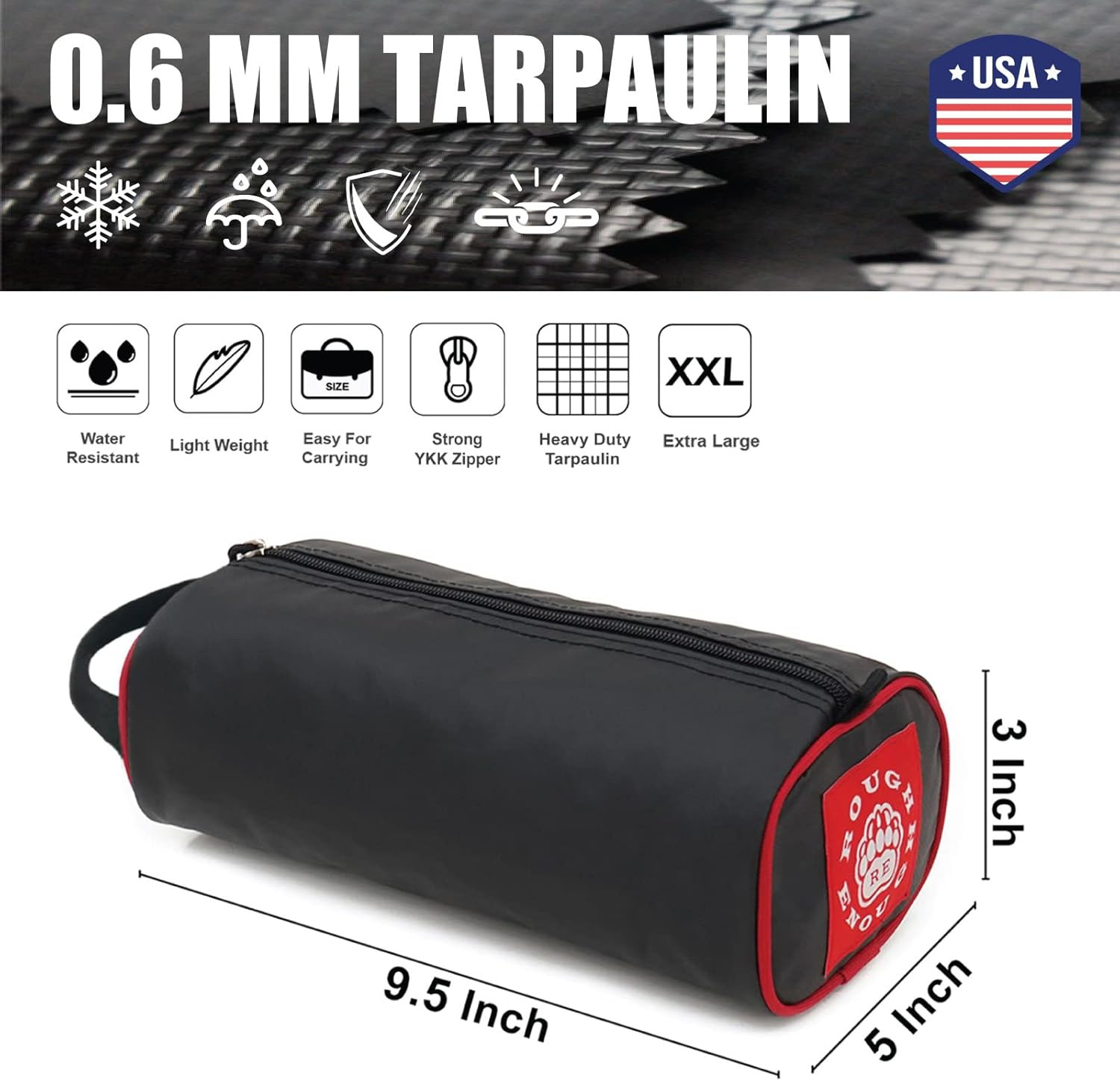 Rough Enough Small Tool Bag Pouch Portable Tool Box Small Parts Organizer with Z