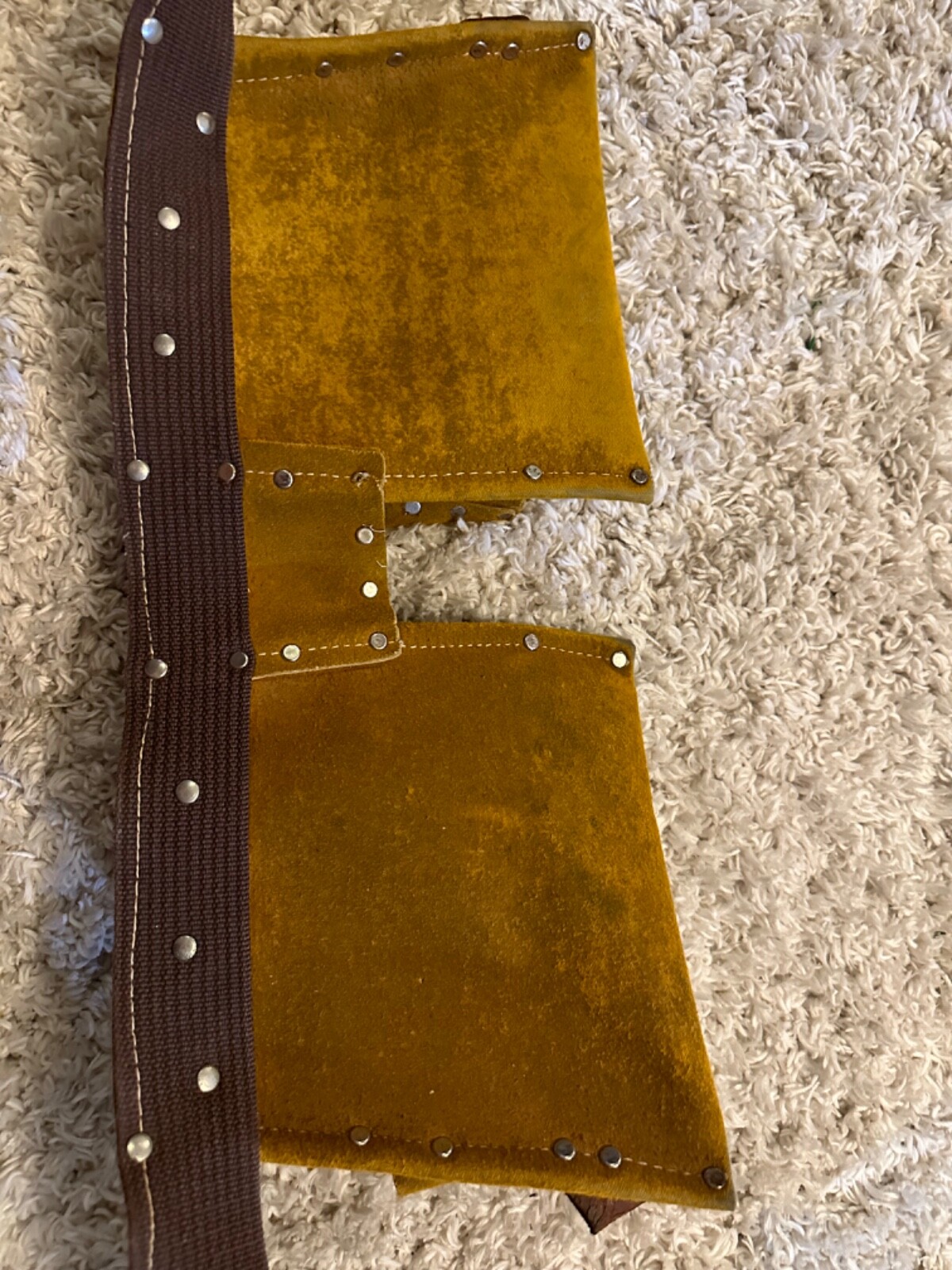 Leather Tool Belt measured belt as shown at 40 inches