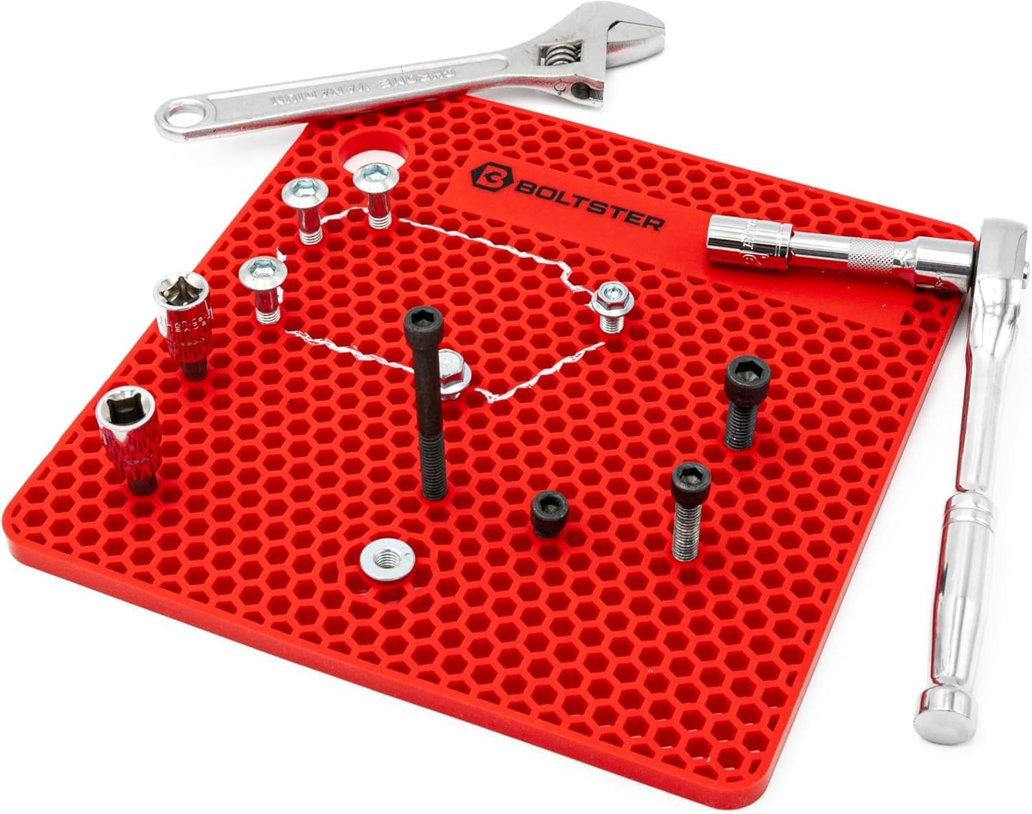 Original Fastener Organizer Tray (Green) – Professional Silicone Bolt & Screw…