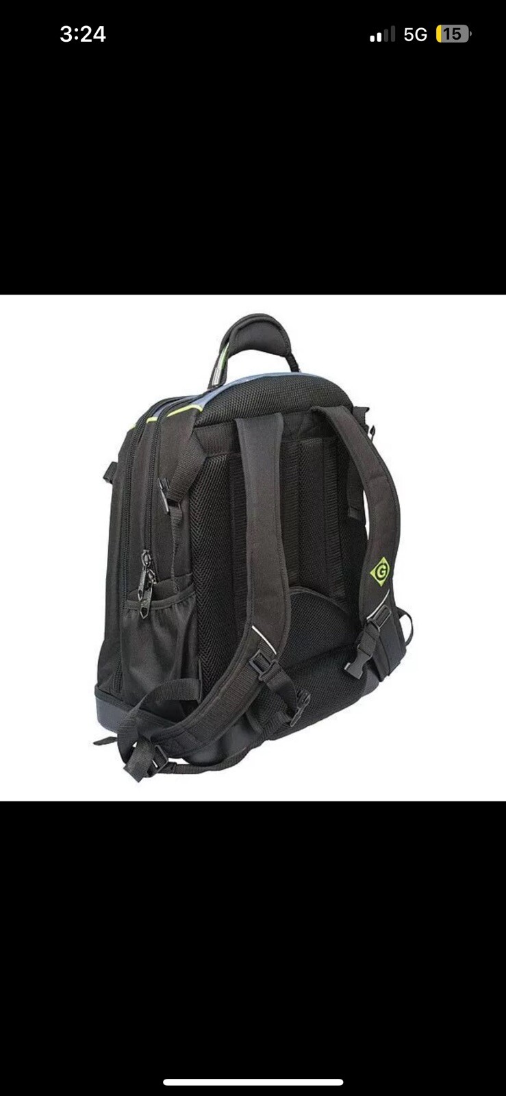 Greenlee 0158-27 Tool Bag, Black, Polyester, 27 Pockets