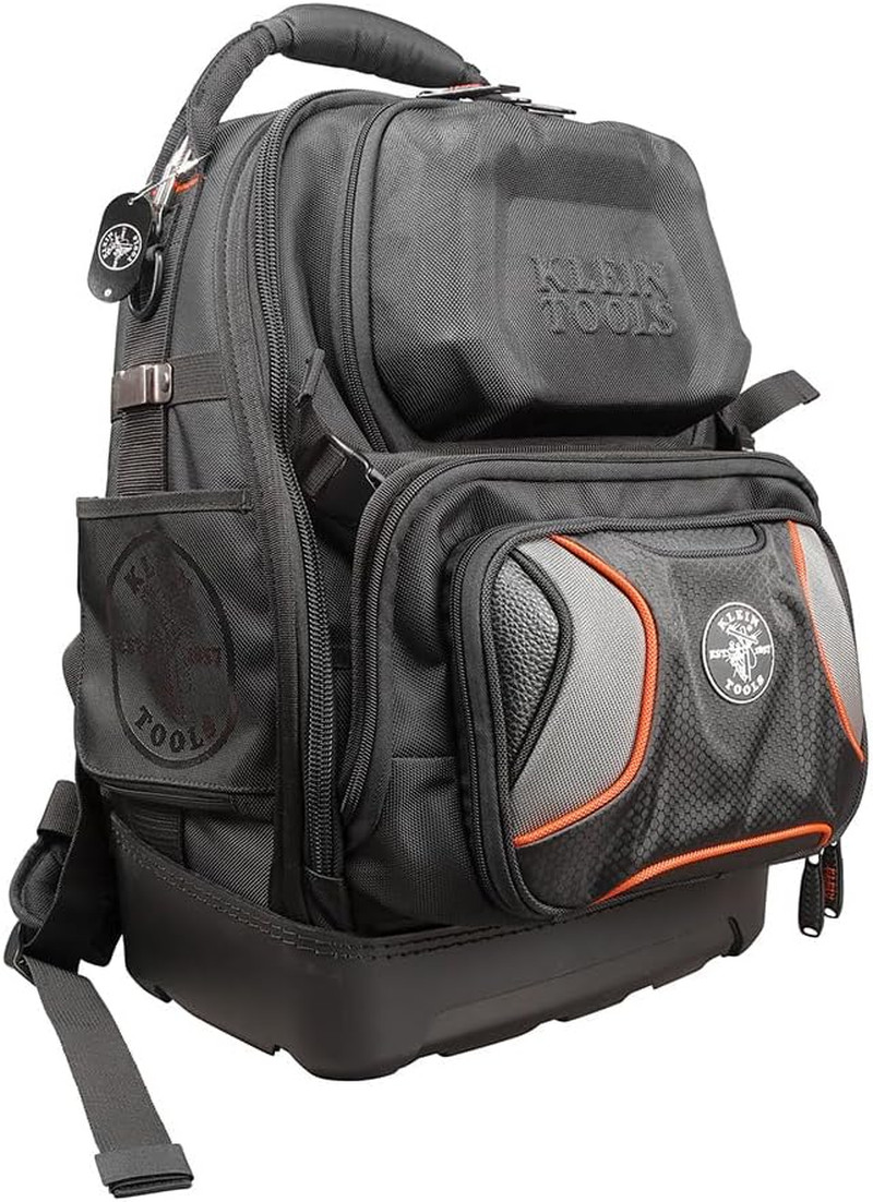 48-Pocket Electrician Tool Backpack with 11-in-1 Screwdriver & Nut Driver