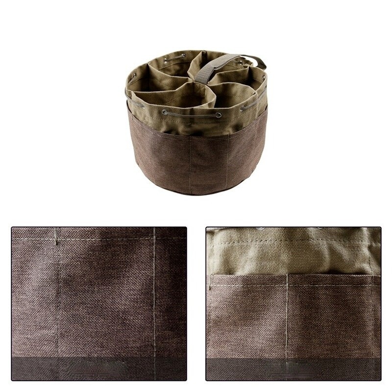 1PC Garden Tool Storage Canvas Tote Bag Multi-Pocket Repair Kits Organizer