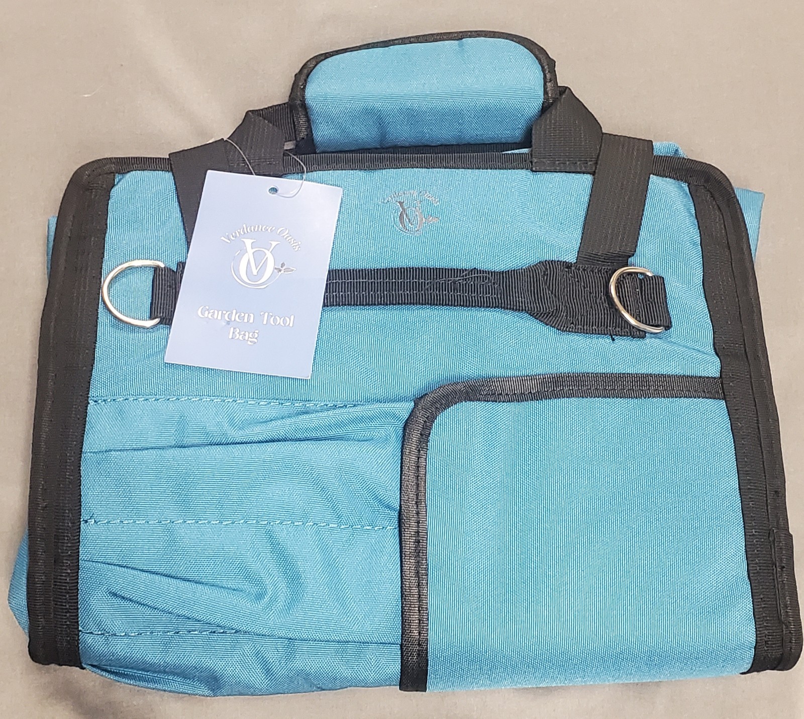 Garden Tool Tote Bag Verdance Oasis Canvas Water Resistant 19 x 12.5 in NWT