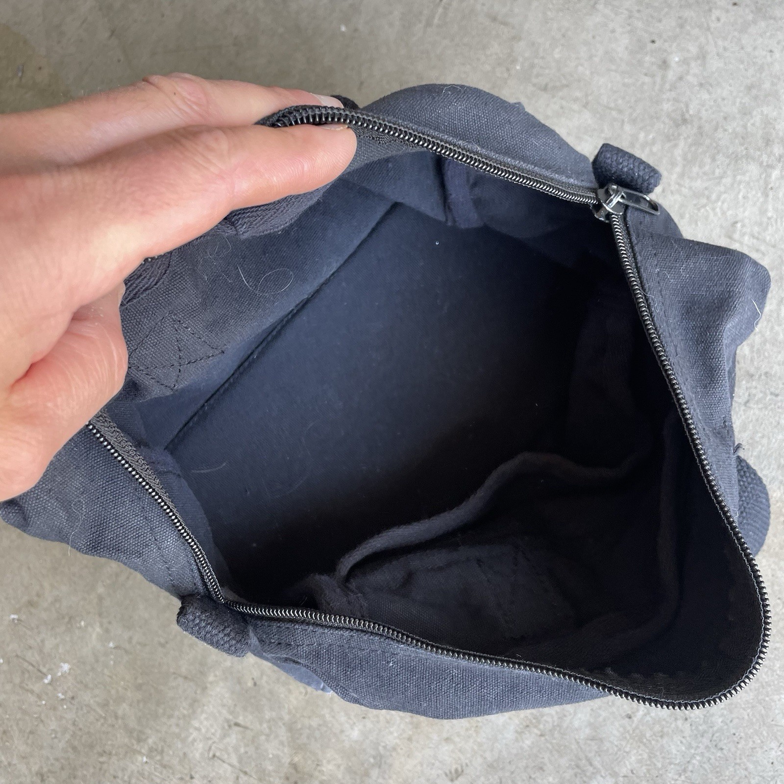 Lot of 2 Black Canvas Mechanics Military Style Tool Pouch Bags