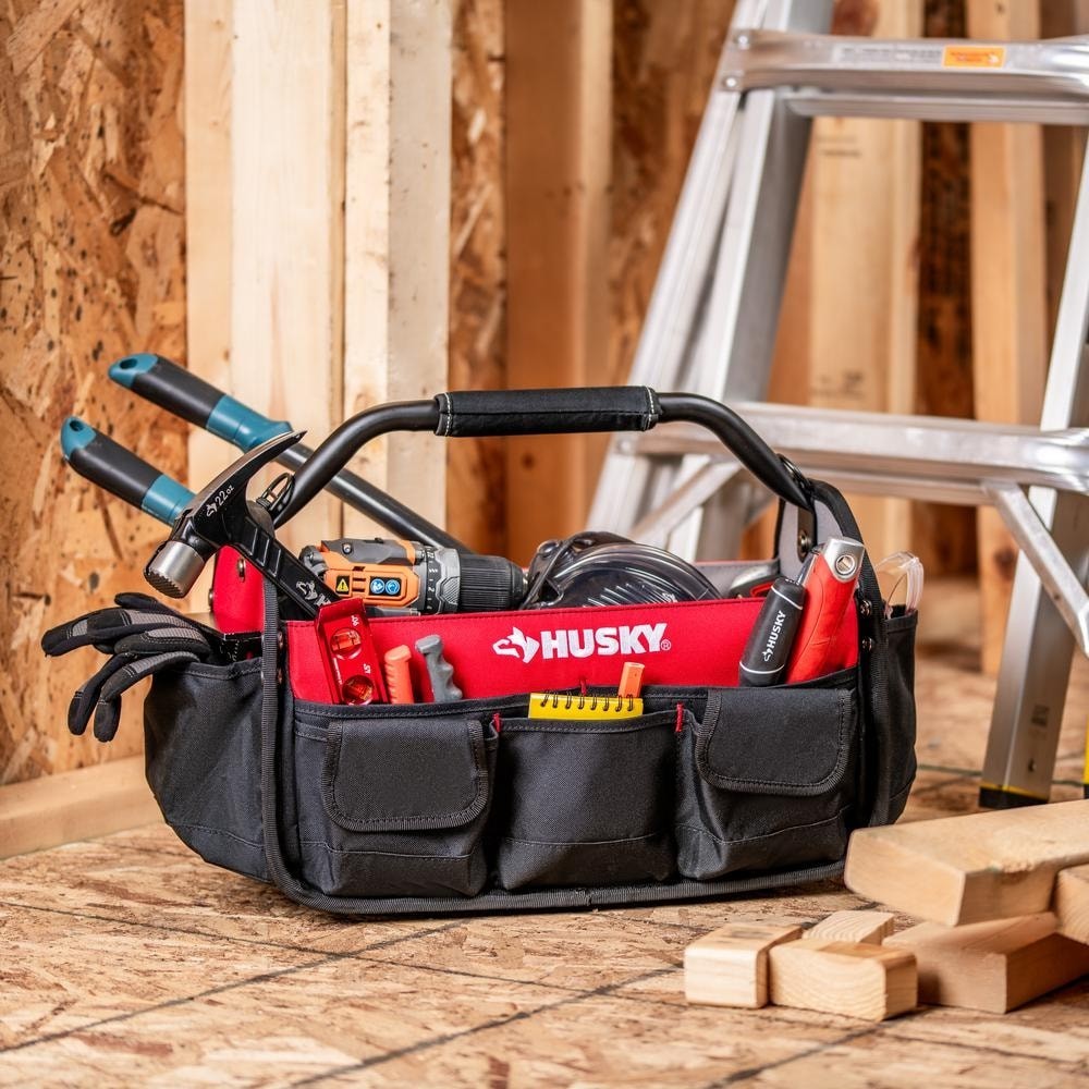 17 In. 18 Pocket Open Top Tool Bag