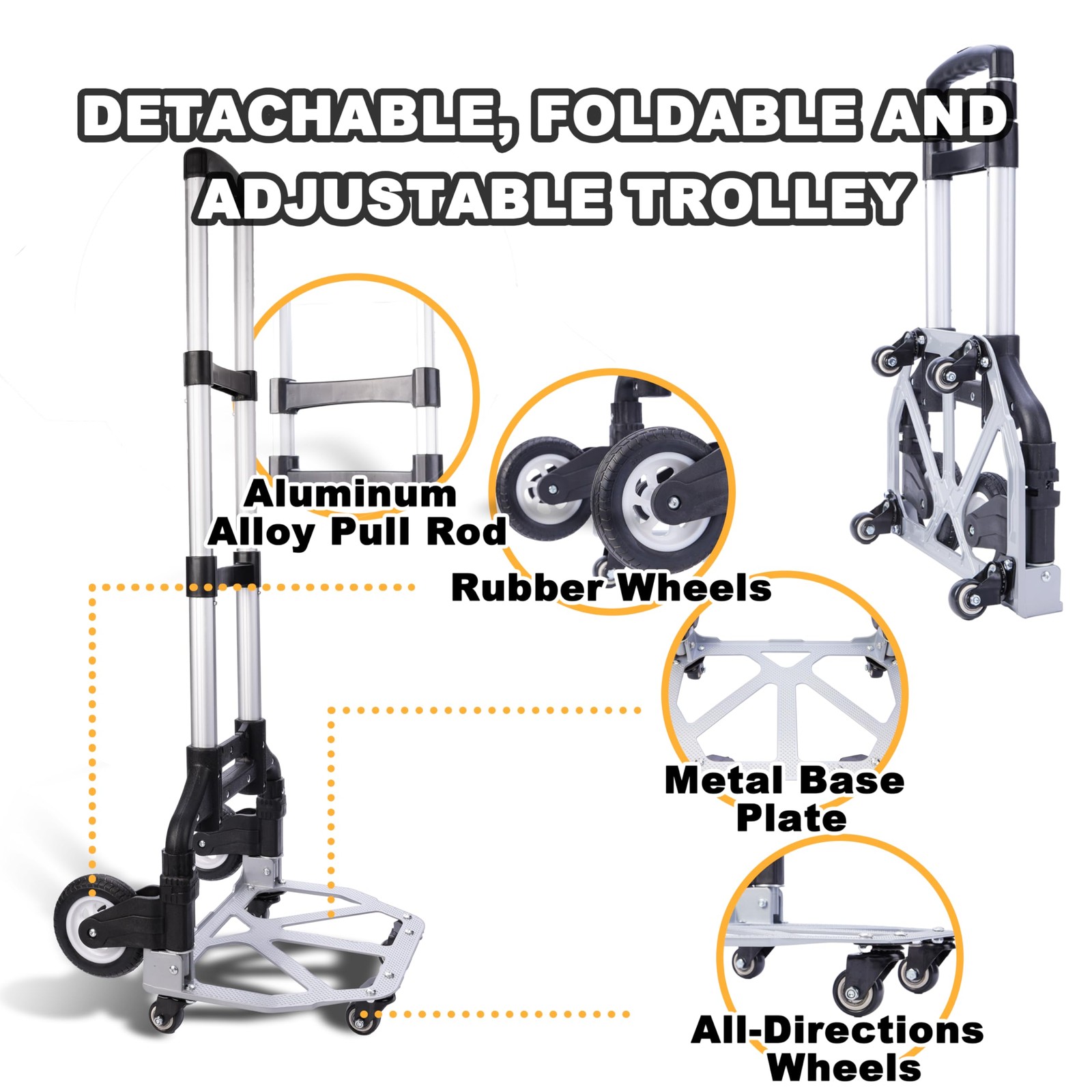 Rolling Tool Bag with Wheels – Aluminum Alloy Trolley for Electrician & HVAC