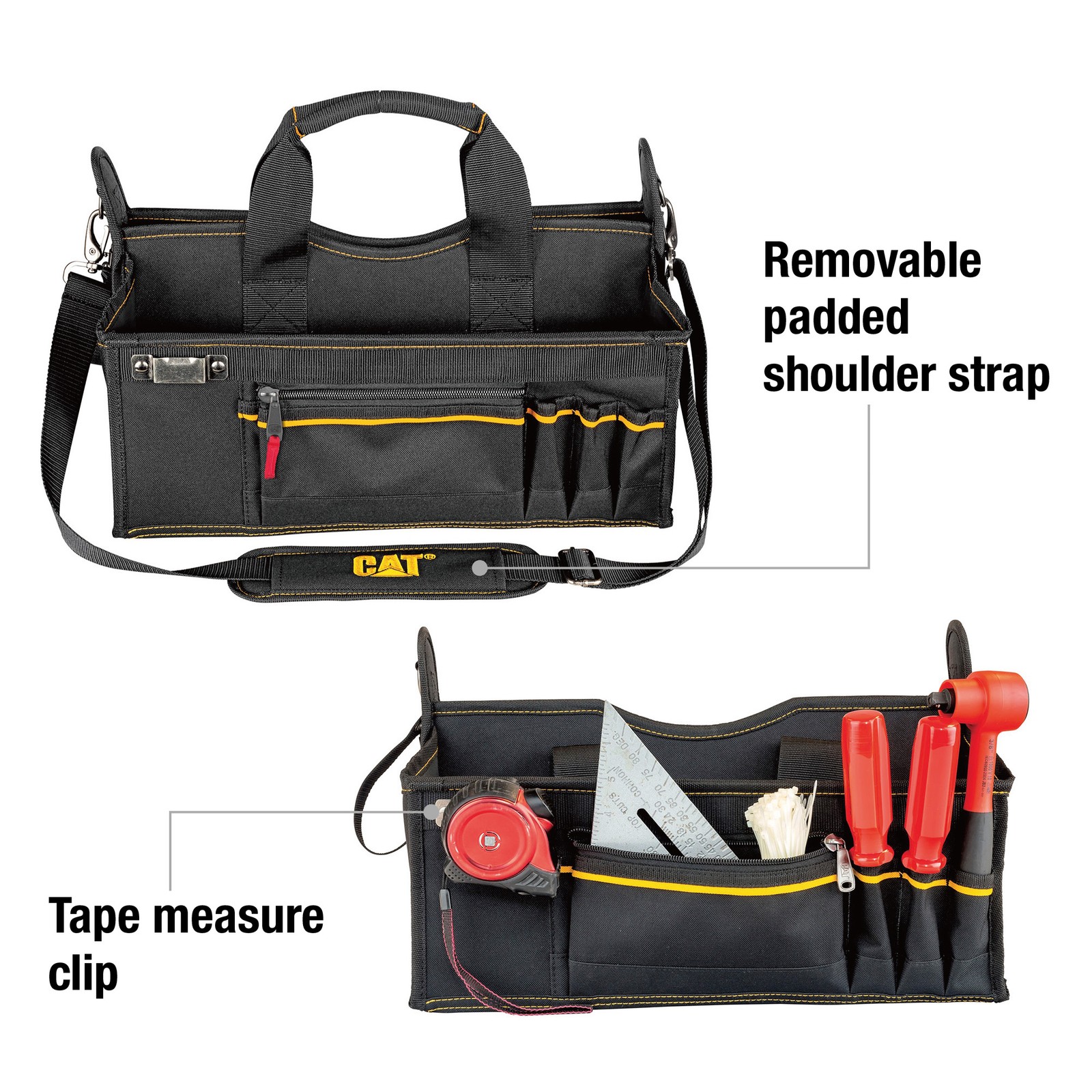 Cat 17 Inch Tech Tool Tote with Storage Cases – 240045