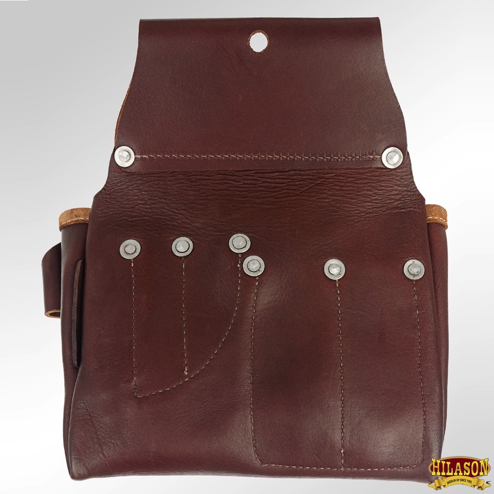 22HS HILASON Leather Carpenter, Farmers And Electrician Tool Bag Pouch