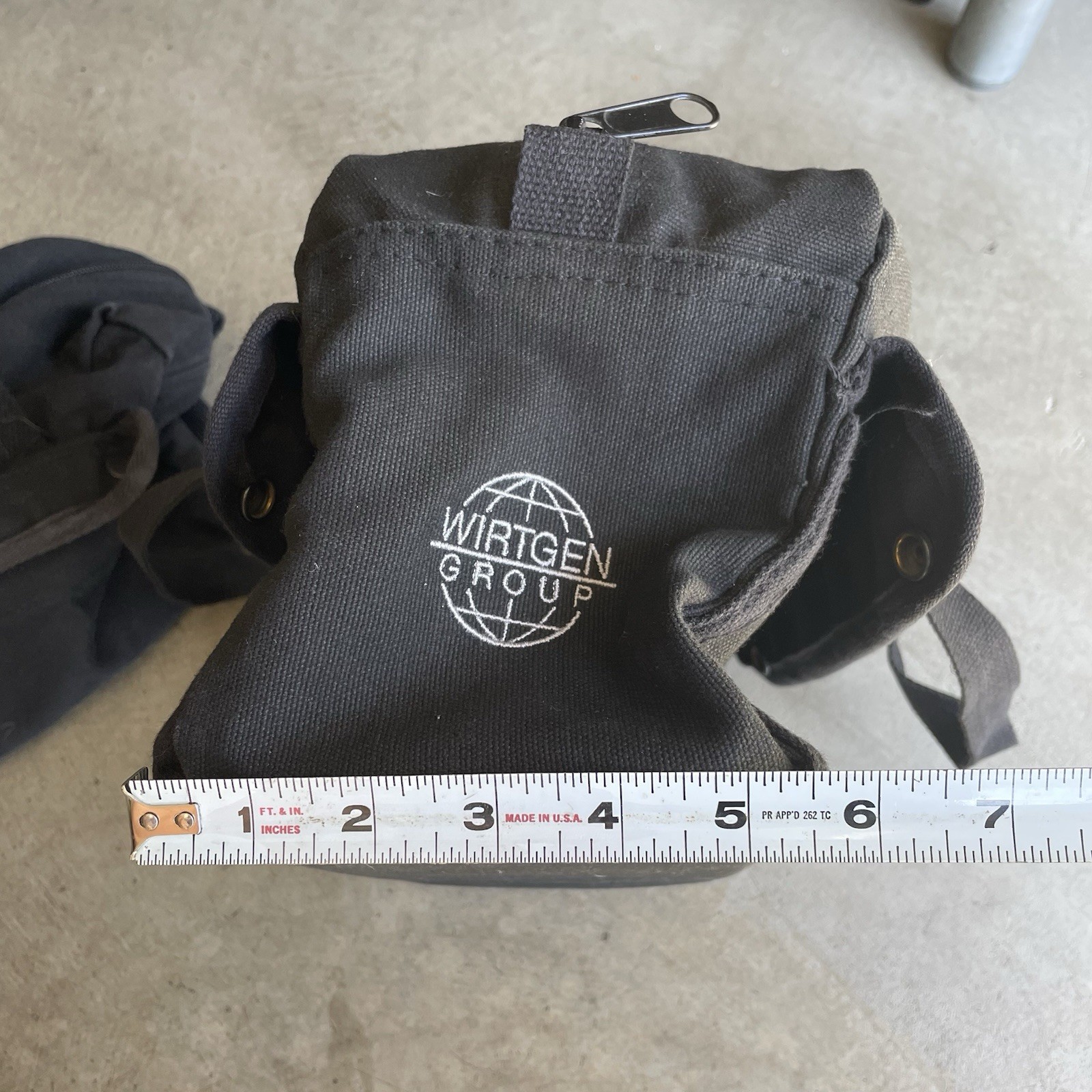 Lot of 2 Black Canvas Mechanics Military Style Tool Pouch Bags