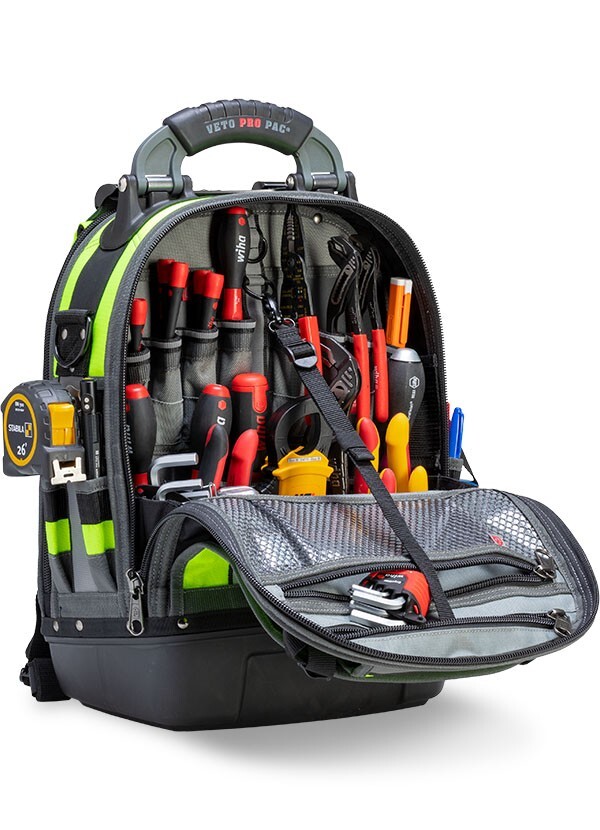 Veto Pro Pac Tech Pac Hi-Viz Yellow Large Tool Backpack