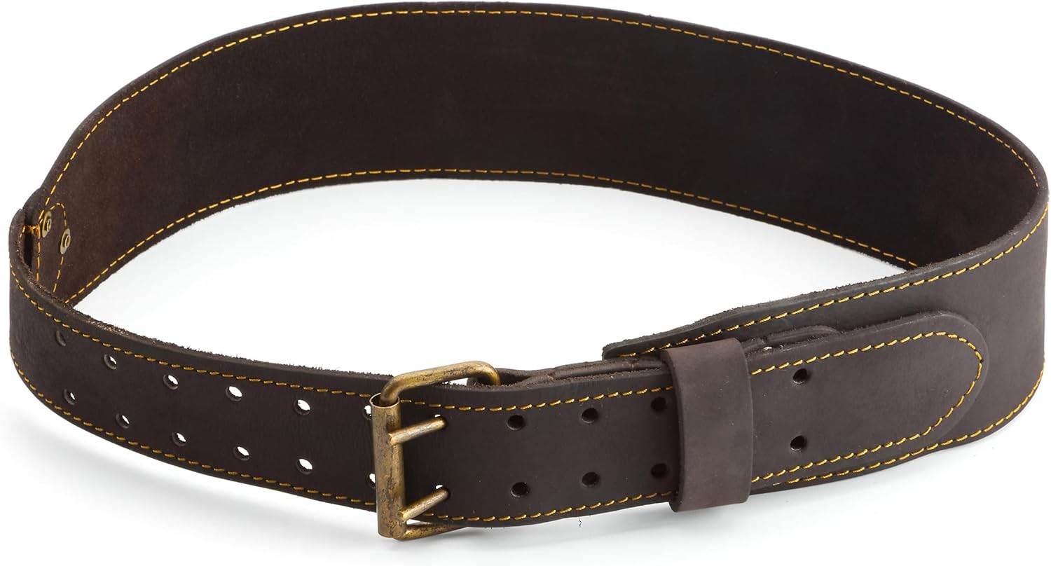 Tools Small/Medium Leather Tool Belt 3″ Wide Oil-Tanned Leather Belt for Tool…