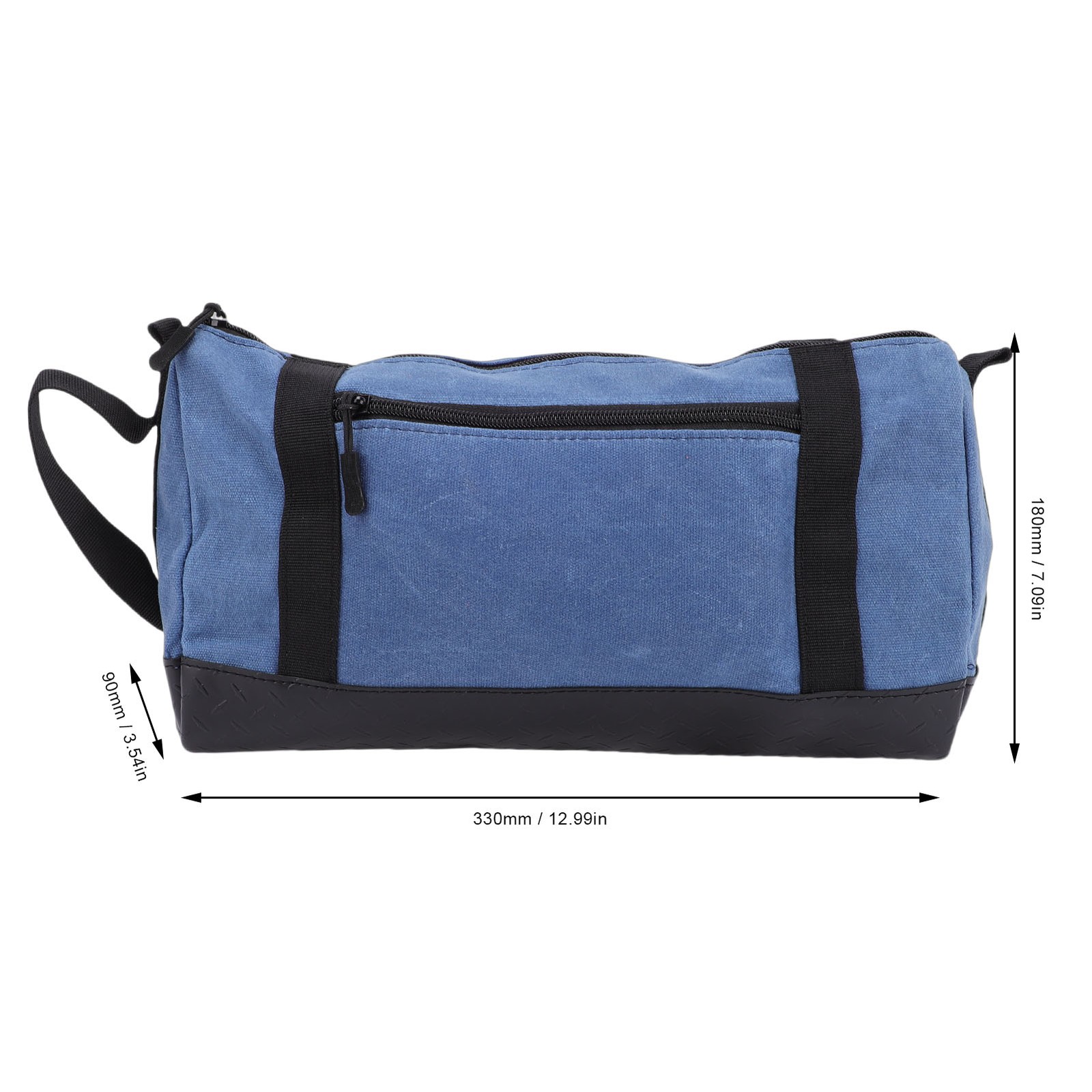 Canvas Wide Mouth Tool Bag Versatile For Gardeners Blue/Black Easy To Use