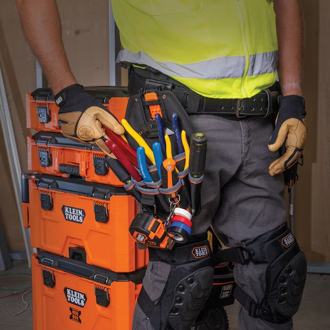 Klein Tools MODbox 8-Pocket Tool Pouch Heavy Duty Tool Organizer Belt Bag