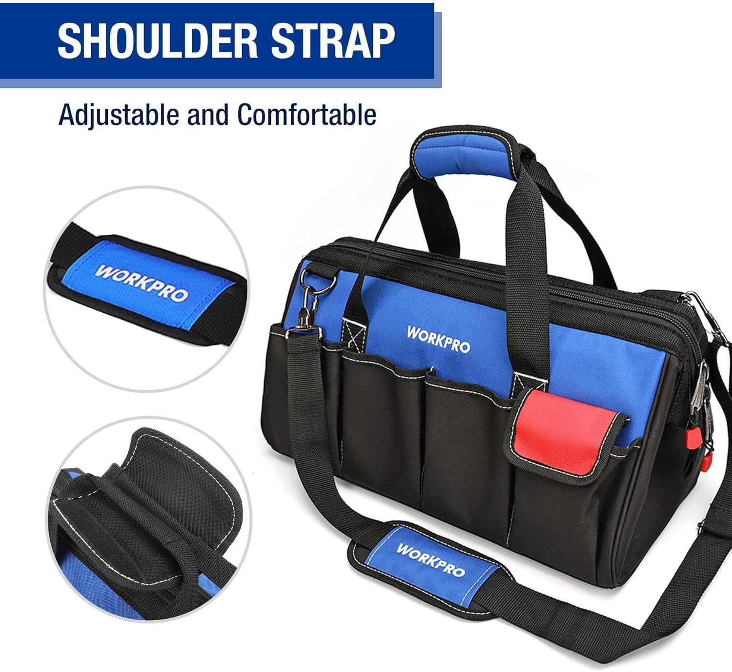 Versatile 18-Inch Close Top Storage Tool Bag – Heavy Duty for Trade and Home Use