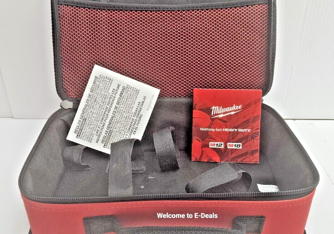Milwaukee 11x7x3 Tool Storage Bag for 12-Volt Other Tools Zip Closure