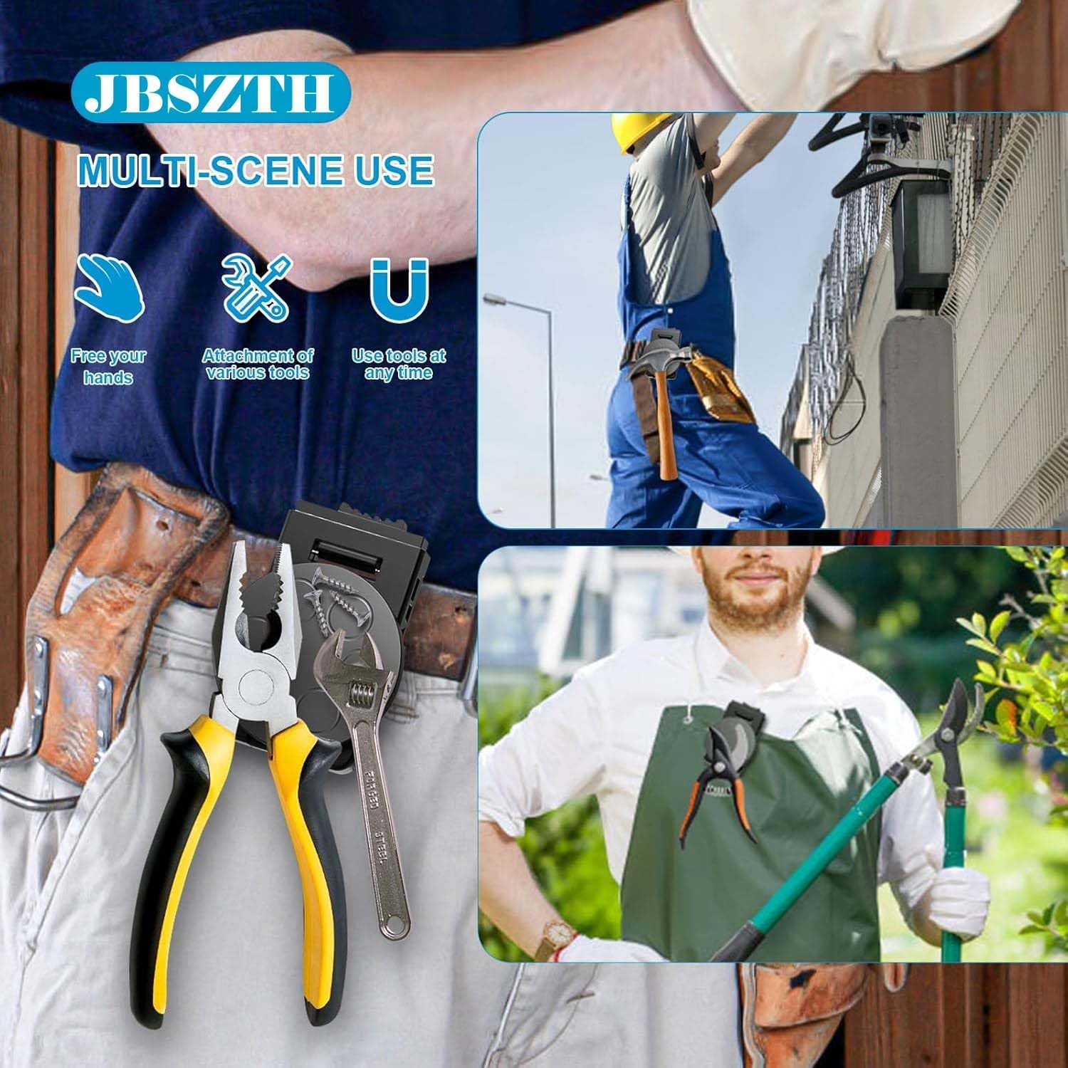 Magnetic Tool Belt Clip Heavy Duty Holster Strong Tool Holder for Tools