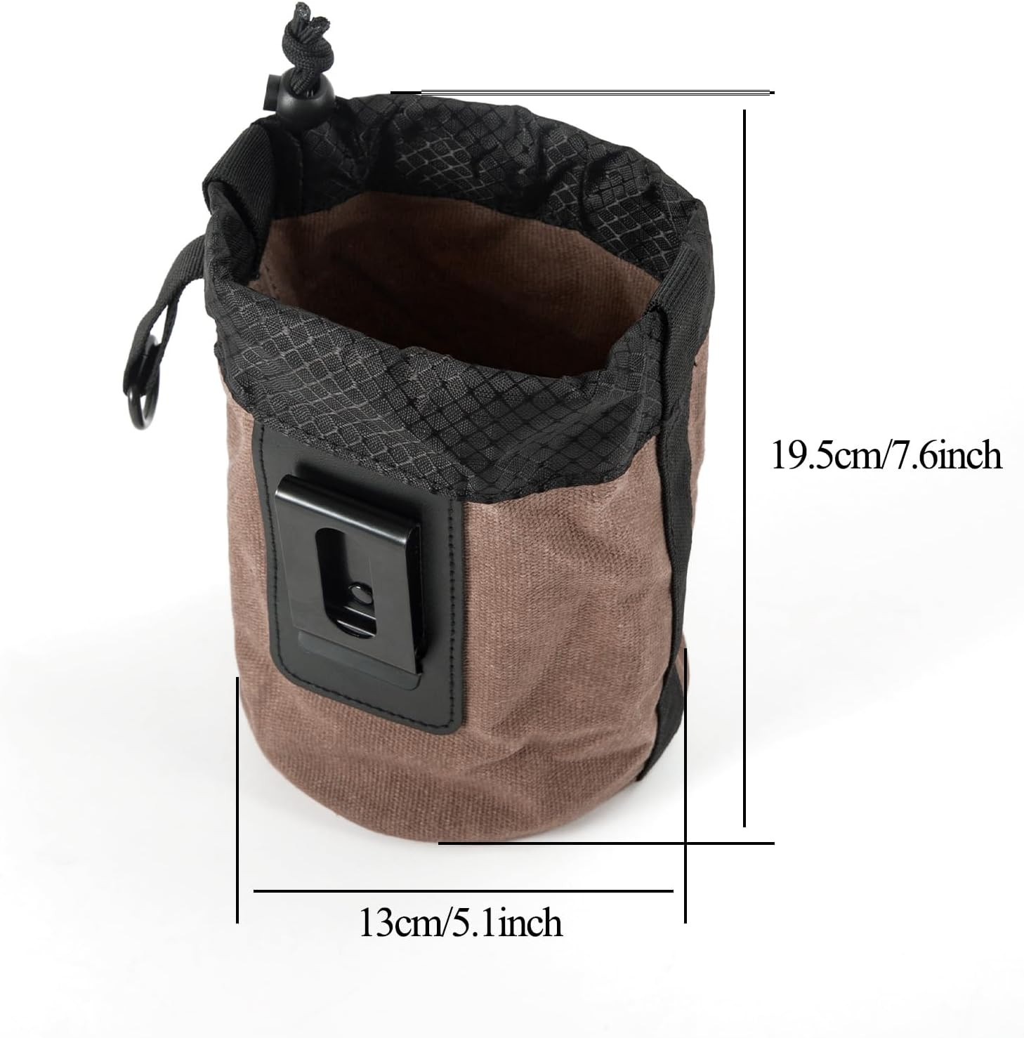 Nail Screw Work Soft Pouch Drawstring ClipOn Tool Bag For Electrician